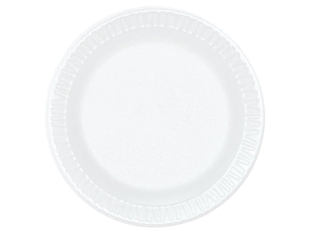 Dart Concorde Foam Plates, White, 1000/Carton