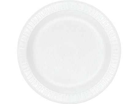 Dart Concorde Polystyrene Plates, White, 500/Carton