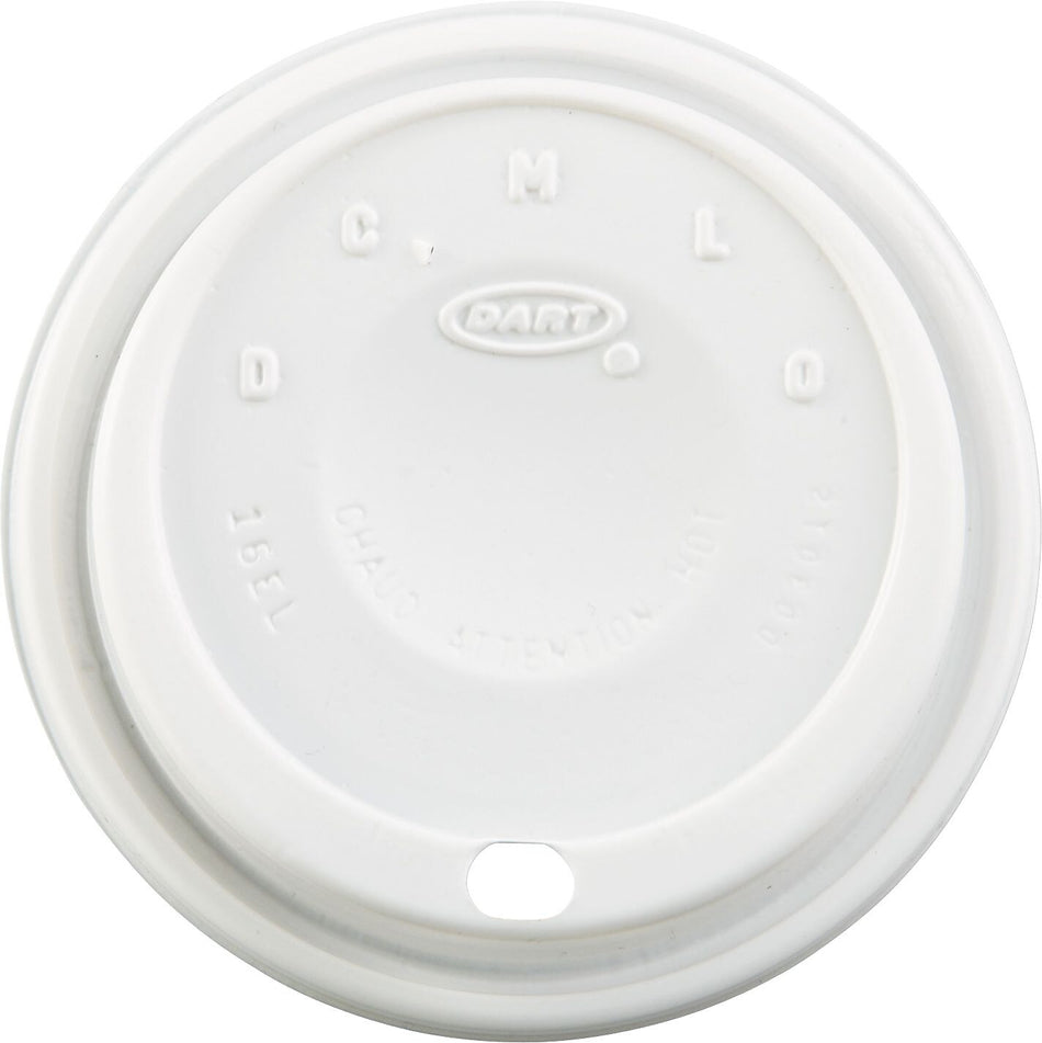 Dart® Foam Cup Lids, 16 oz., White Cappucino, 1000/Carton