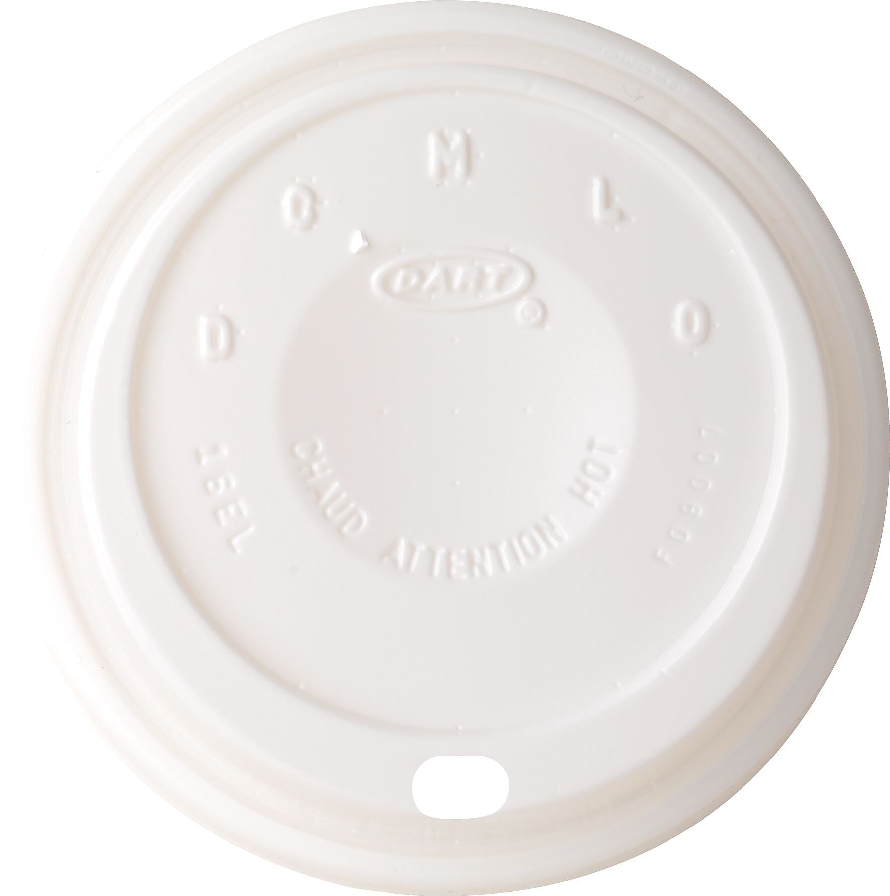 Dart® Foam Cup Lids, 16 oz., White Cappucino, 1000/Carton