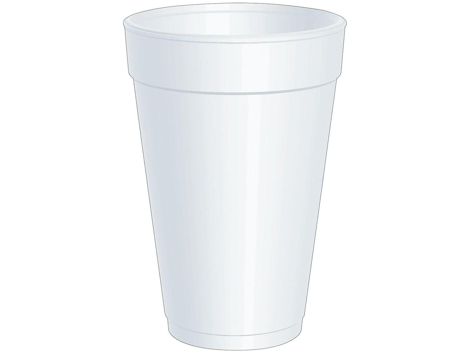 Dart J Cup Foam Hot/Cold Cups, 16 Oz., White, 1000/Carton