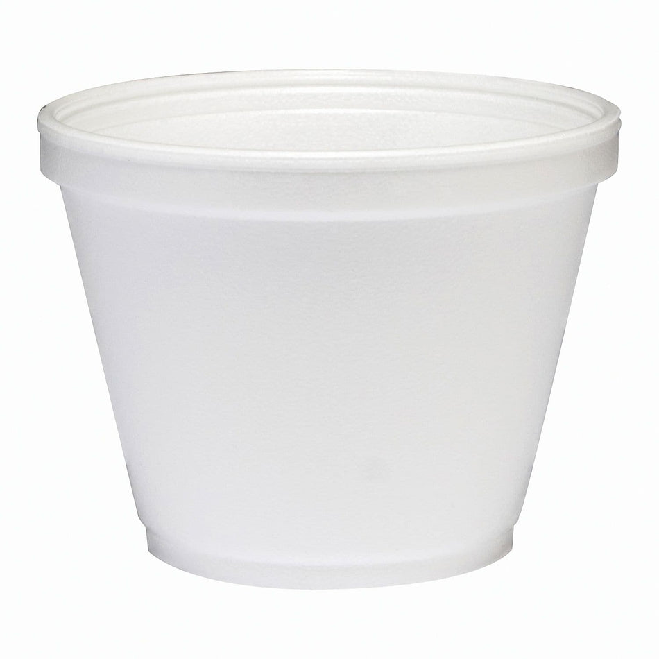 Dart® J cup® Round Insulated Foam Food Containers, 12 oz., White, 500/Carton