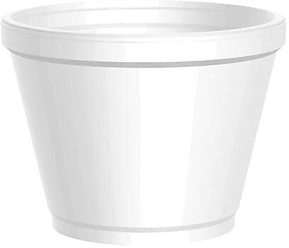 Dart® J cup® Round Insulated Foam Food Containers, 12 oz., White, 500/Carton