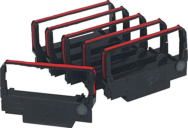 Dataproducts® E2110, E2117 Epson Compatible Nylon Cash Register Ribbon, Black/Red, 6/Box