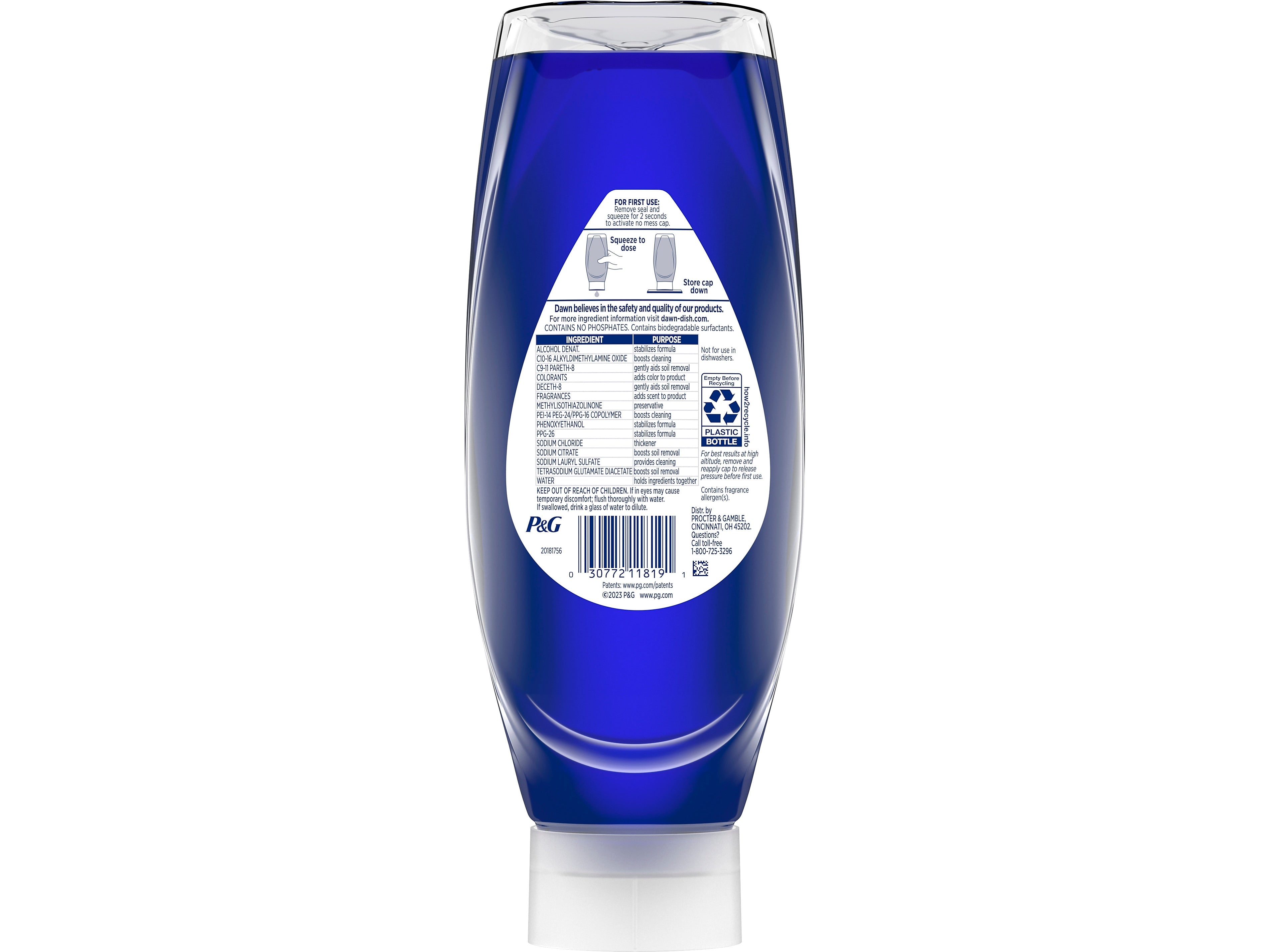 Dawn Platinum Dish Soap, Clean Lemon, 24.3 fl.oz