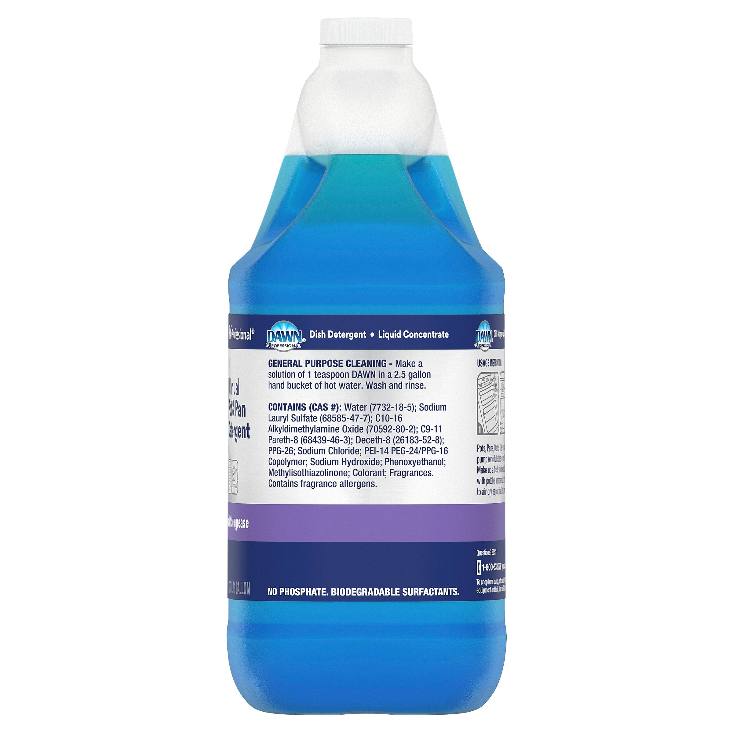 Dawn Professional Liquid Dish Soap, Original Scent, 128 oz.