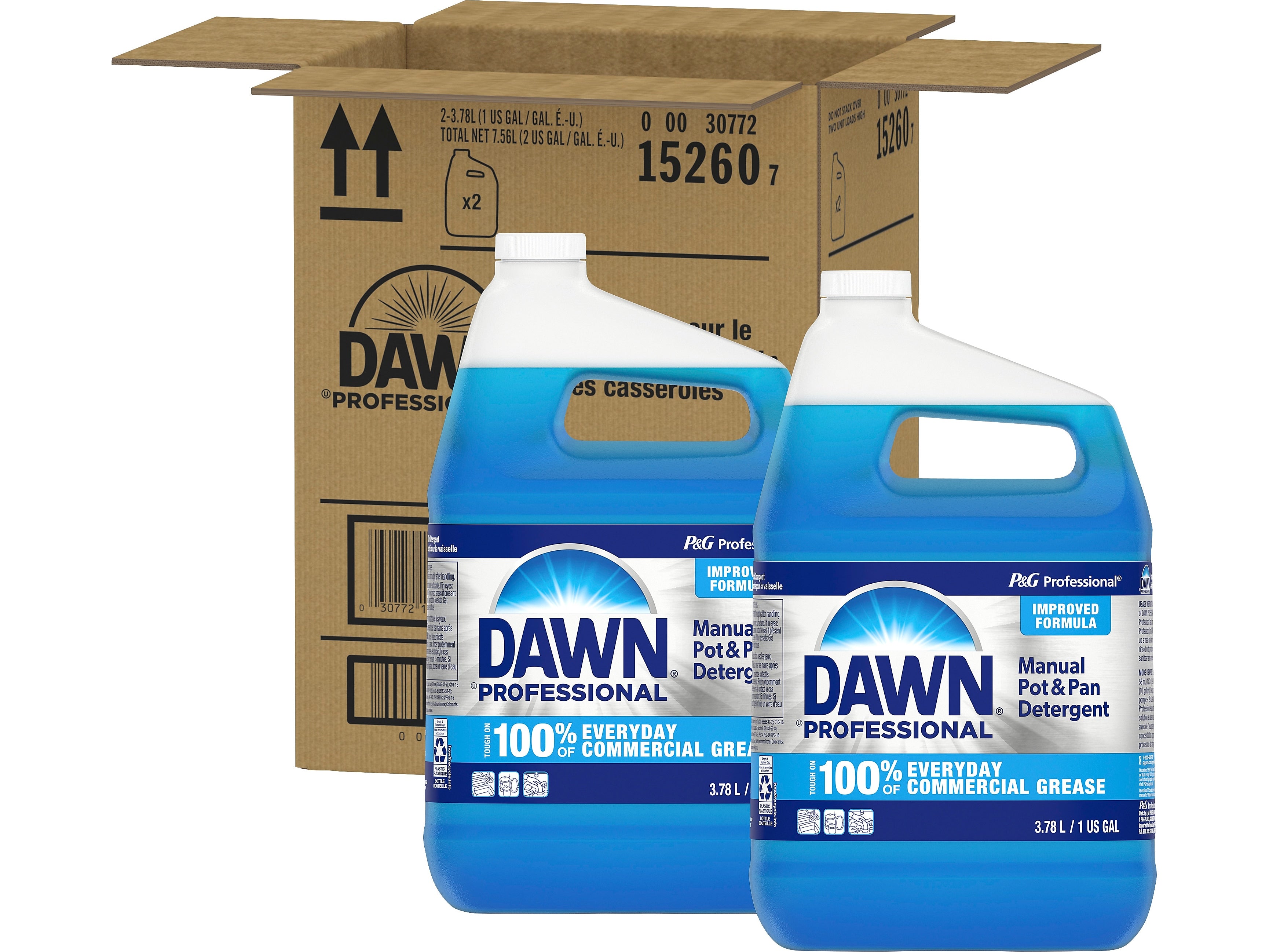 Dawn Professional Manual Pot and Pan Detergent, 1 gal., 2/Pack