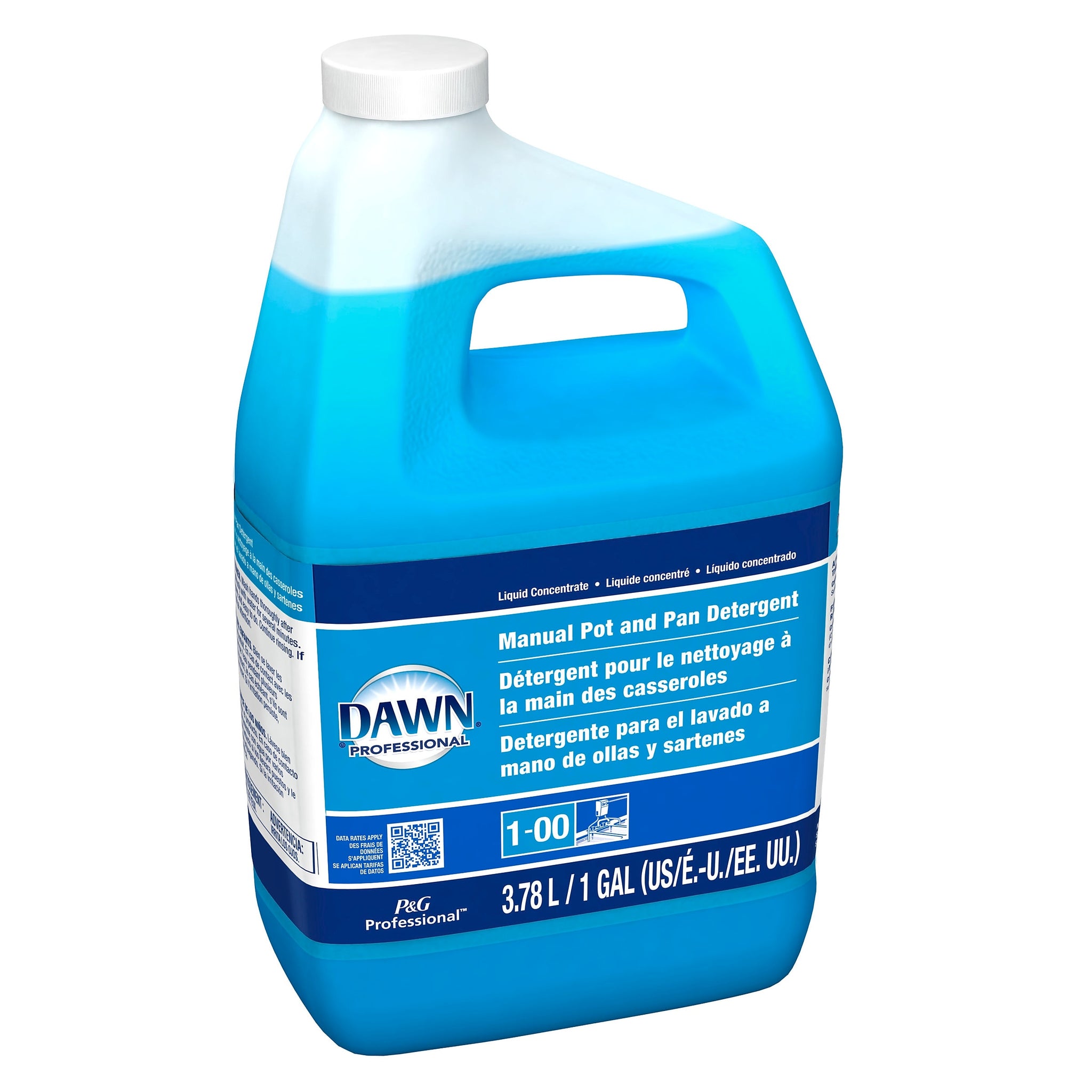 Dawn Professional Manual Pot and Pan Detergent, Closed Loop, 1 Gallon, 4/Carton