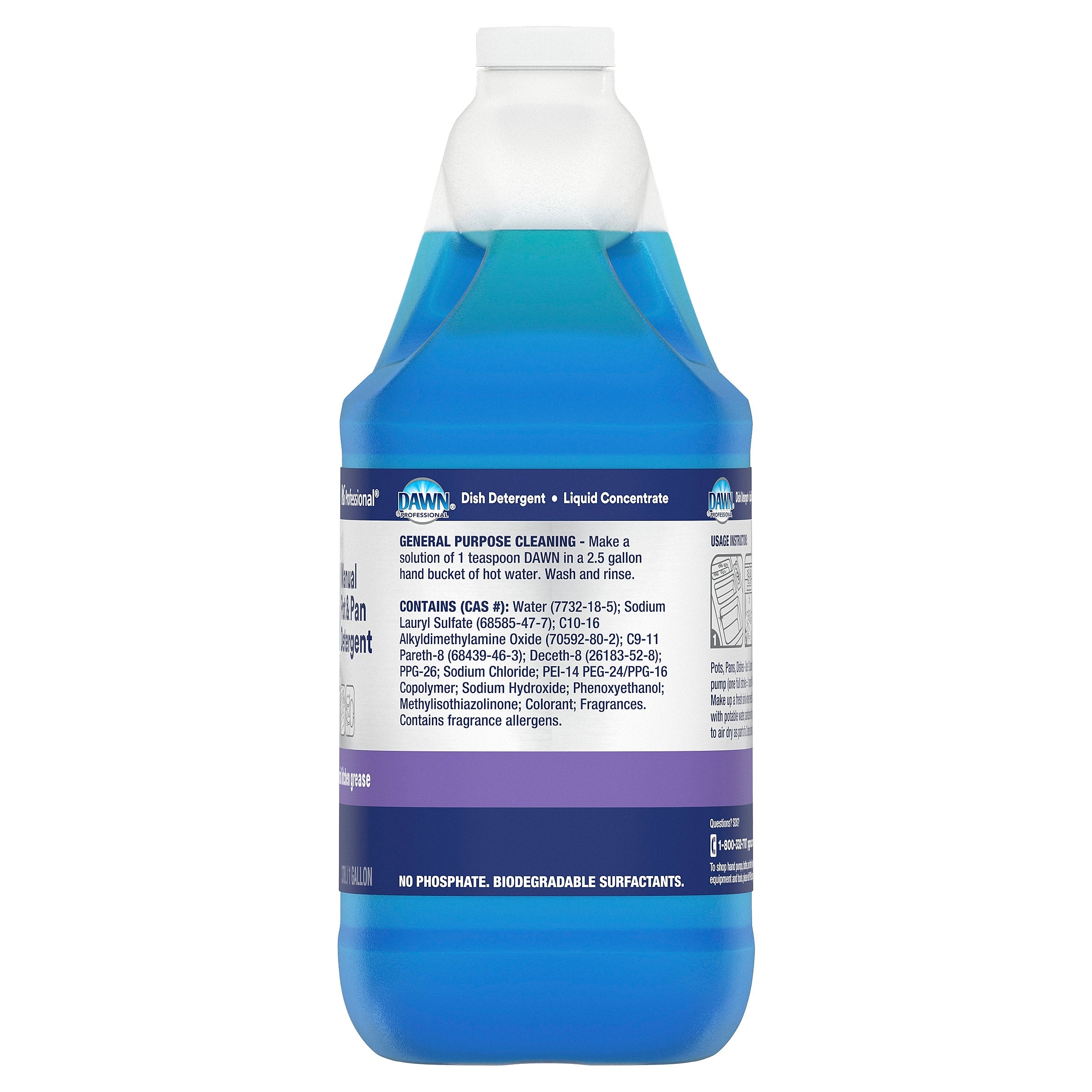 Dawn Professional Manual Pot and Pan Detergent Liquid Concentrate, 1 Gal