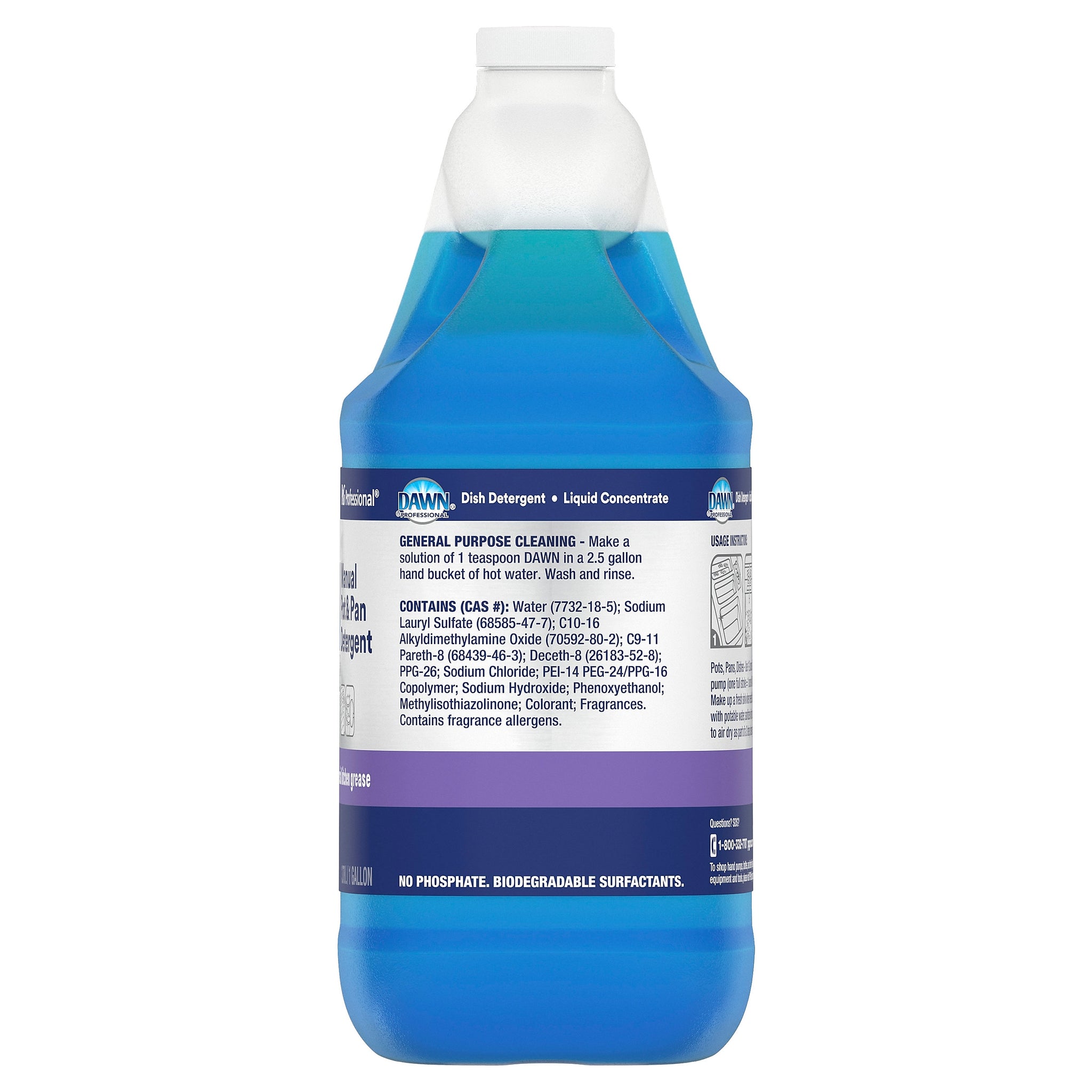 Dawn Professional Manual Pot and Pan Detergent Liquid Concentrate, 1 Gal