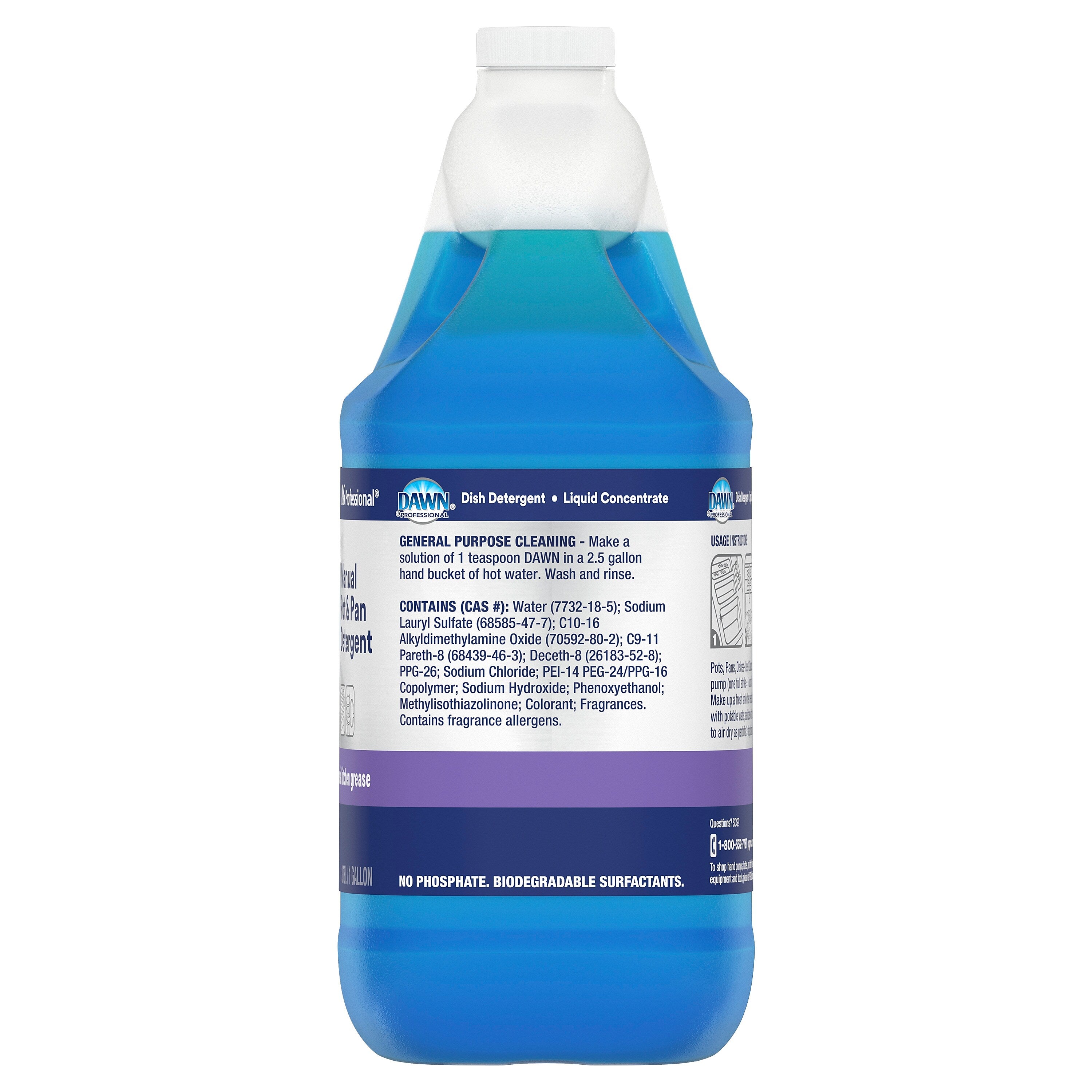 Dawn Professional Manual Pot and Pan Liquid Dish Soap, Original Scent, 128 oz., 1 Gal., 4/Carton