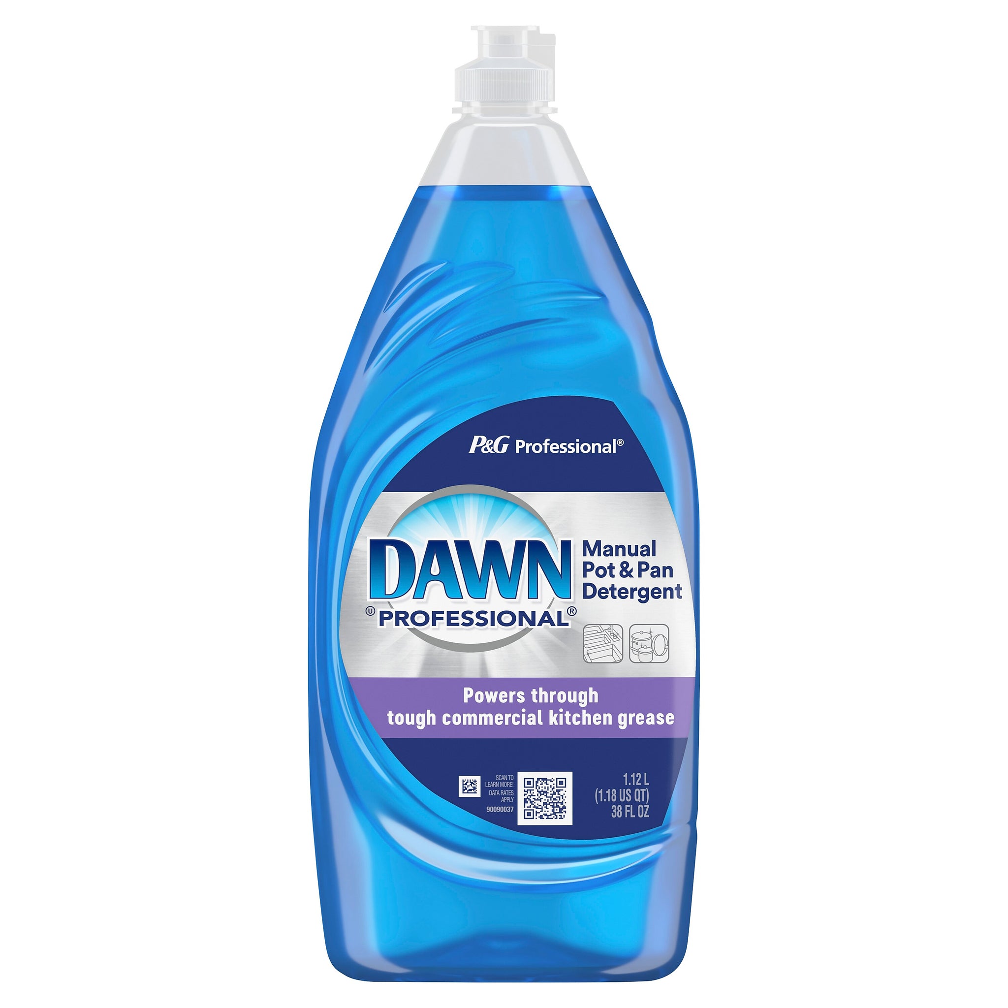 Dawn Professional Manual Pot and Pan Liquid Dish Soap, Original Scent, 38 fl oz., 8/Carton