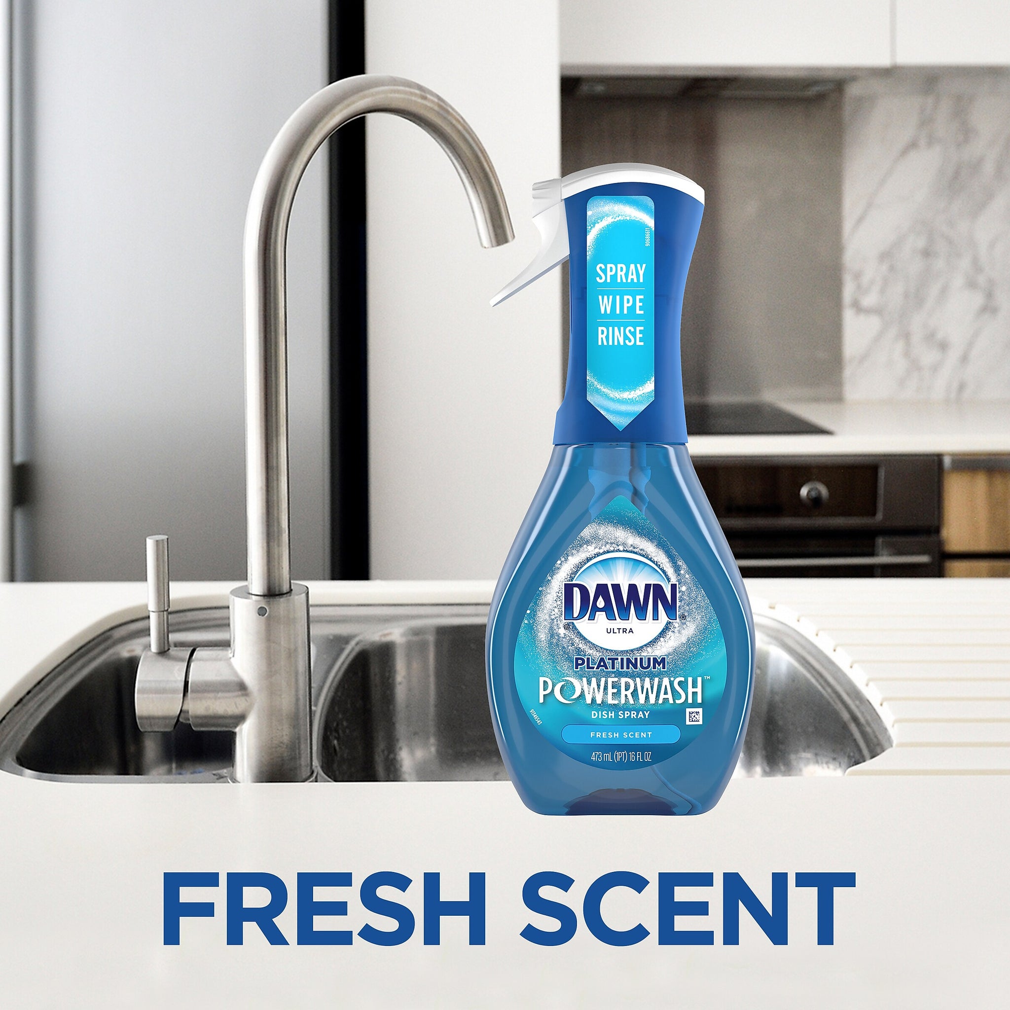 Dawn Ultra Platinum Powerwash Liquid Dish Soap, Fresh Scent, 16 oz.,