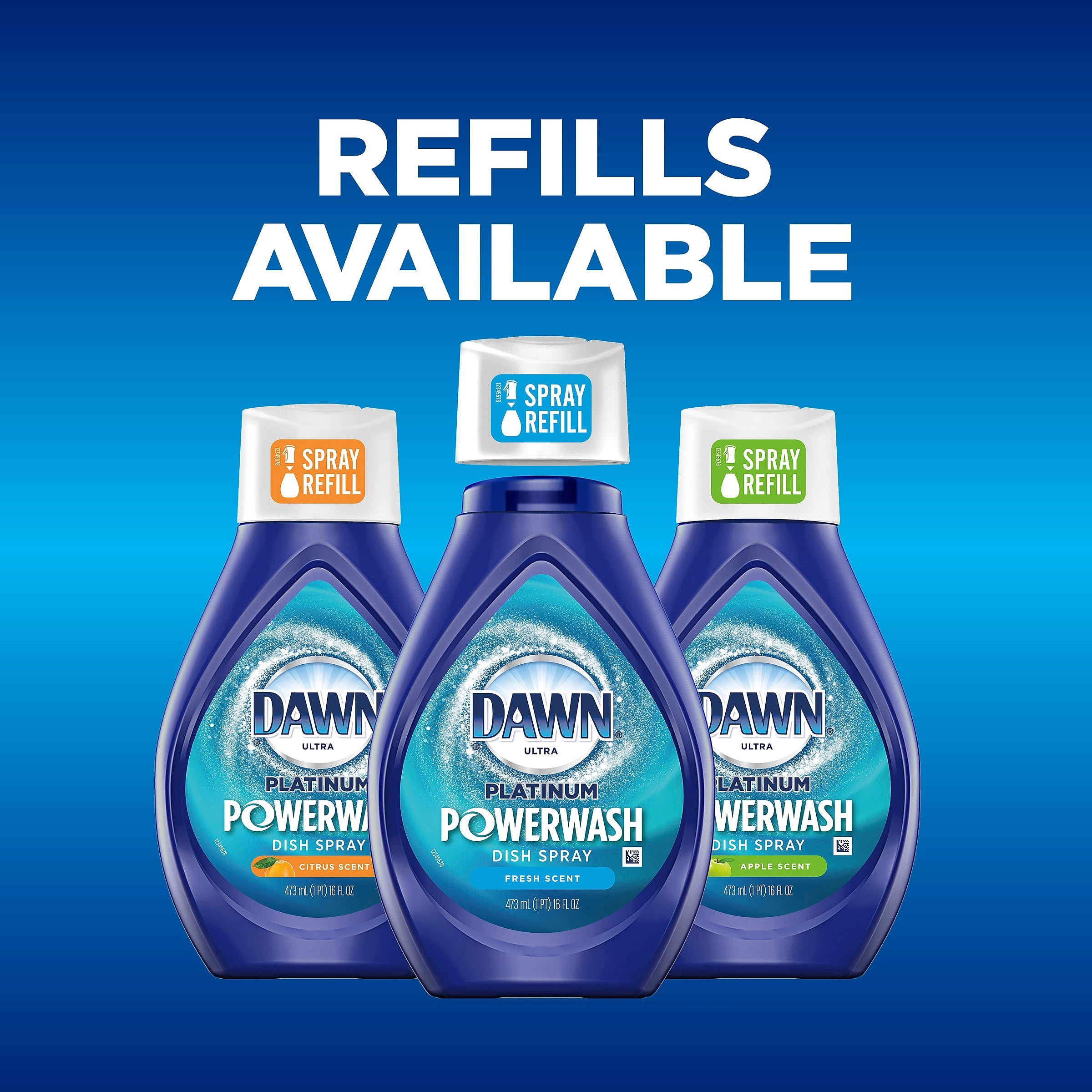 Dawn Ultra Platinum Powerwash Liquid Dish Soap, Fresh Scent, 16 oz.,