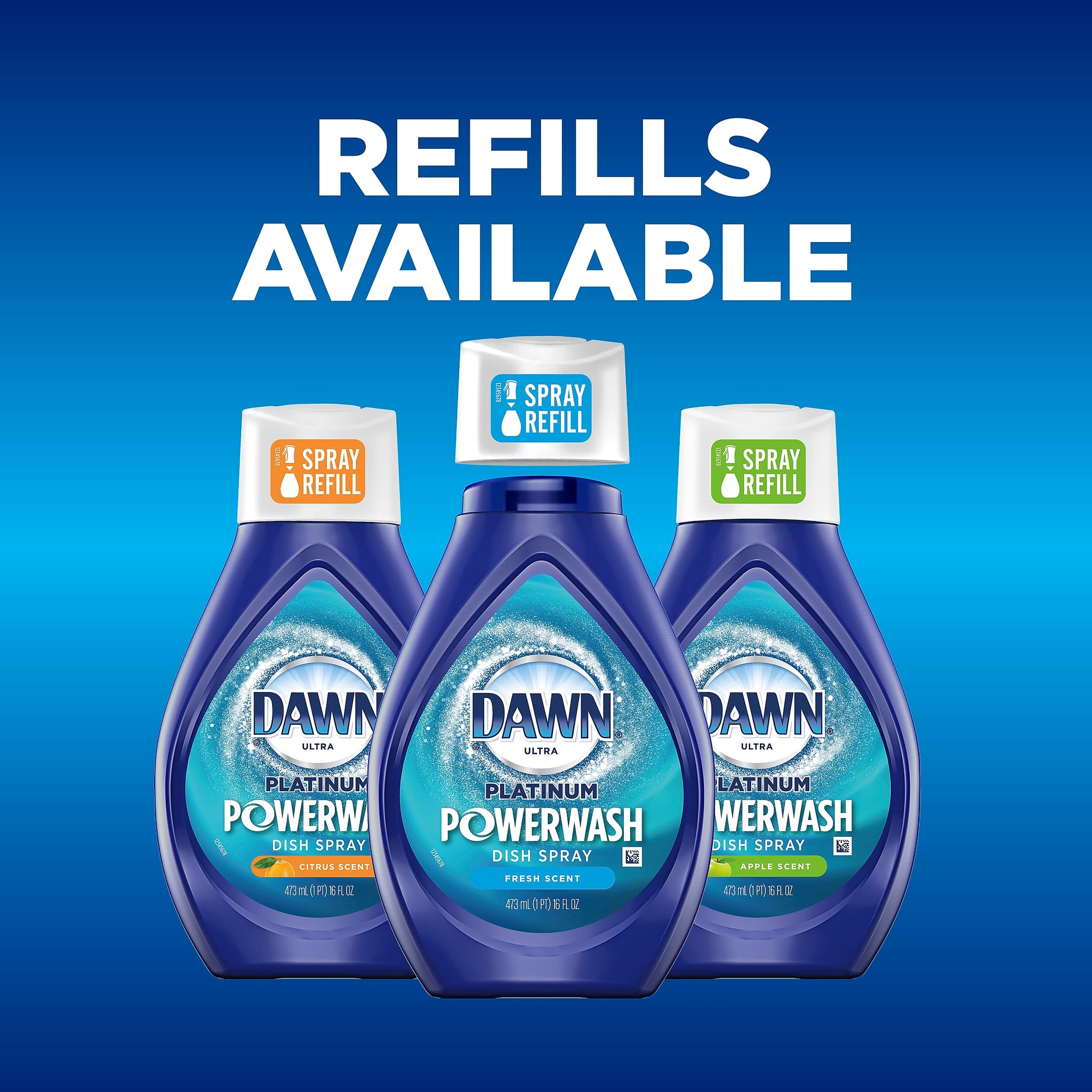 Dawn Ultra Platinum Powerwash Liquid Dish Soap, Fresh Scent, 16 oz.,