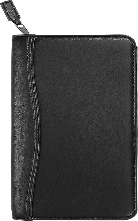 Day-Timer Avalon Leather-Like Vinyl Zippered Starter Set, Black, 1" , 5" x 8", Portable