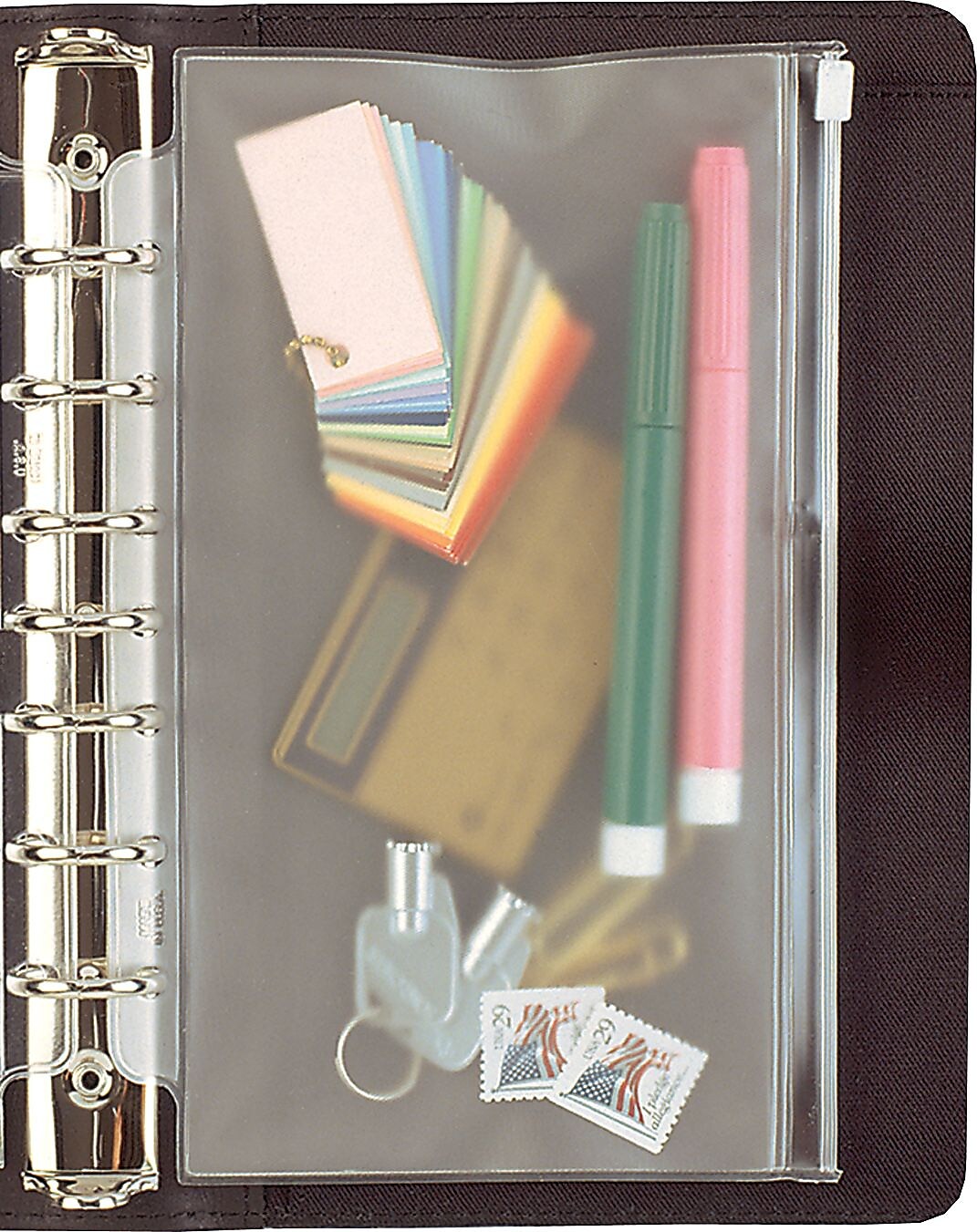 Day-Timer® Vinyl Zip Pouch, Loose-Leaf, Desk Size, 5-1/2