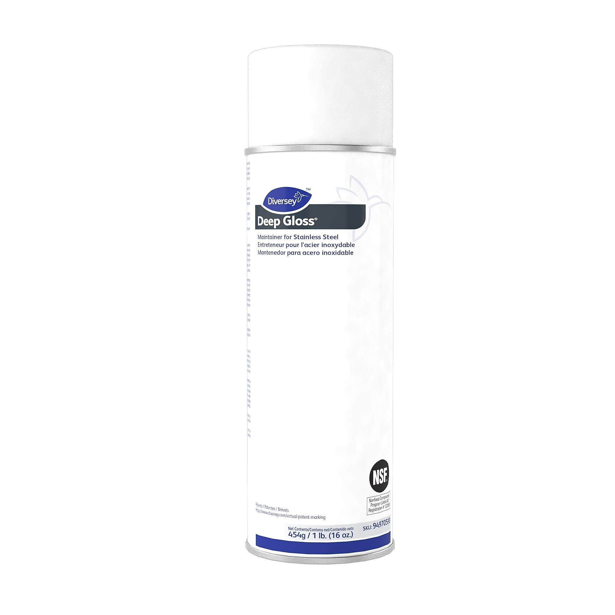 Deep Gloss Maintainer for Stainless Steel, Mild Solvent, Unscented, 16 oz., 12/Carton