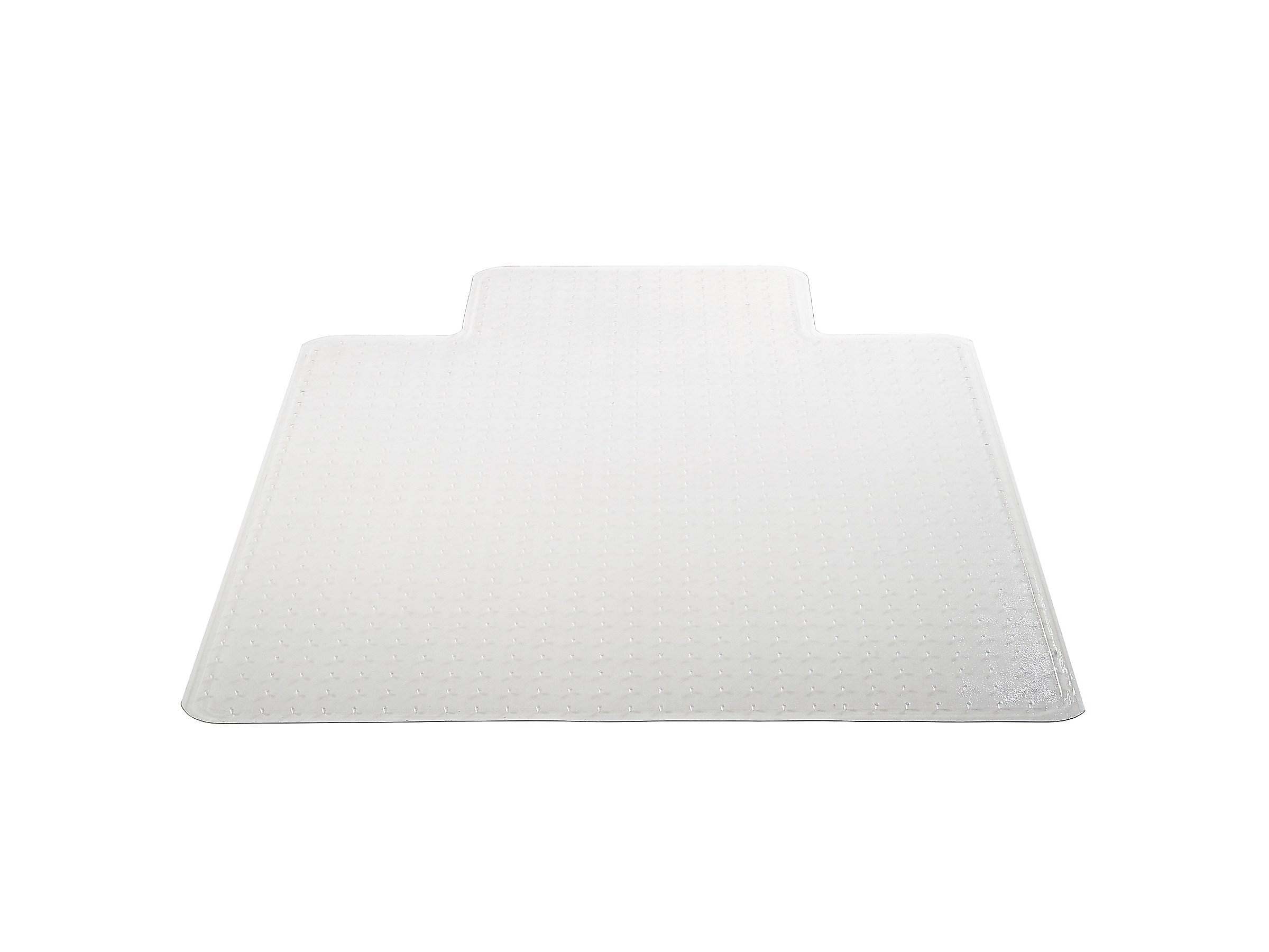 Deflect-O DuraMat Carpet Chair Mat with Lip, 45" x 53'', Low-Pile, Clear