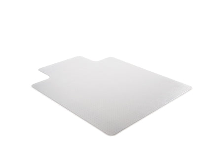 Deflect-O DuraMat Carpet Chair Mat with Lip, 45" x 53'', Low-Pile, Clear