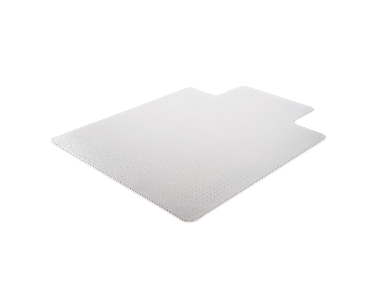 Deflect-O DuraMat Carpet Chair Mat with Lip, 45" x 53'', Low-Pile, Clear