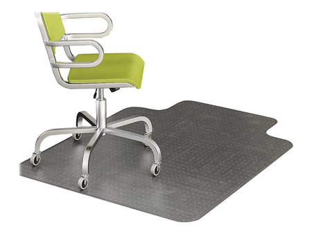 Deflect-O DuraMat Carpet Chair Mat with Lip, 45" x 53'', Low-Pile, Clear