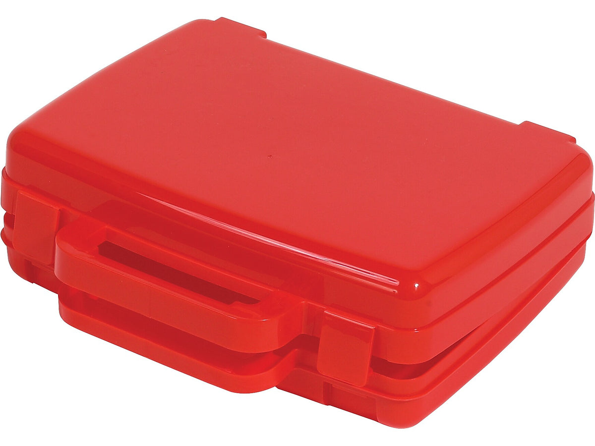 Deflect-O Little Artist Polypropylene Kids' Storage Case, 8.58" x 10.23" x 2.79", Red