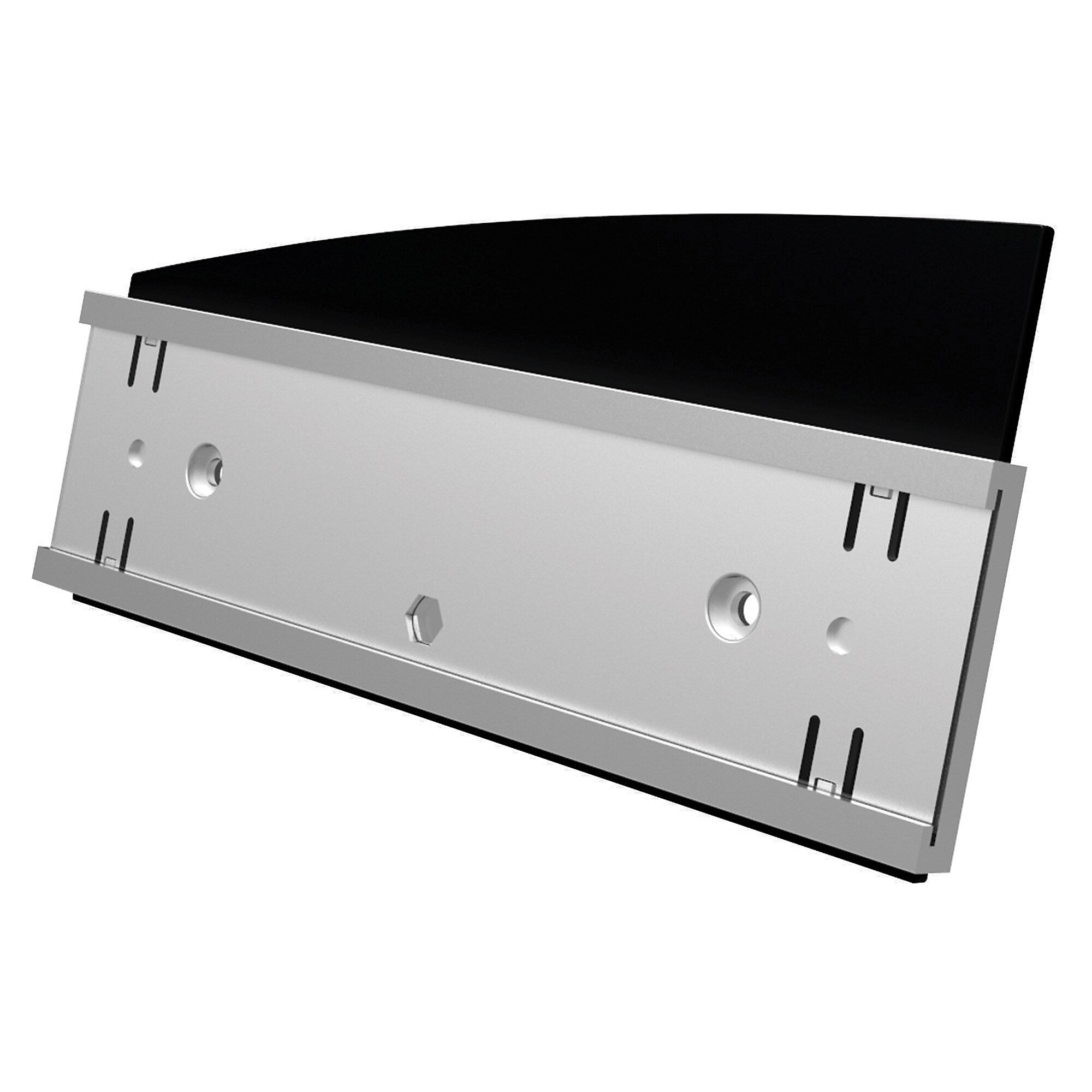 Deflect-O Nameplates Holder, Silver and Black Plastic, Each