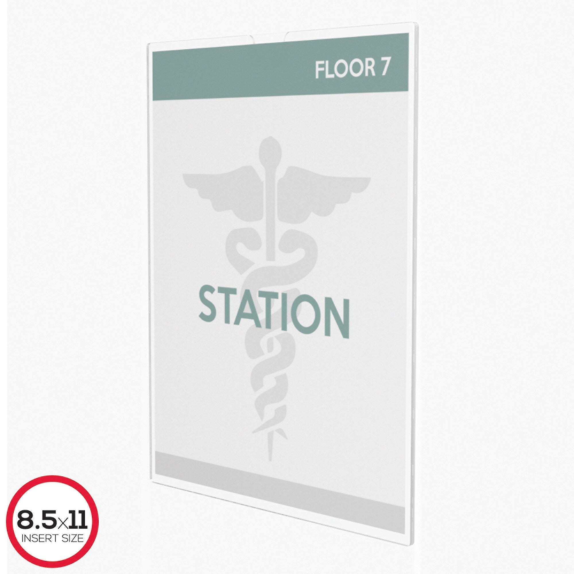 Deflect-O Superior Image Cubicle Sign Holder, 8.5