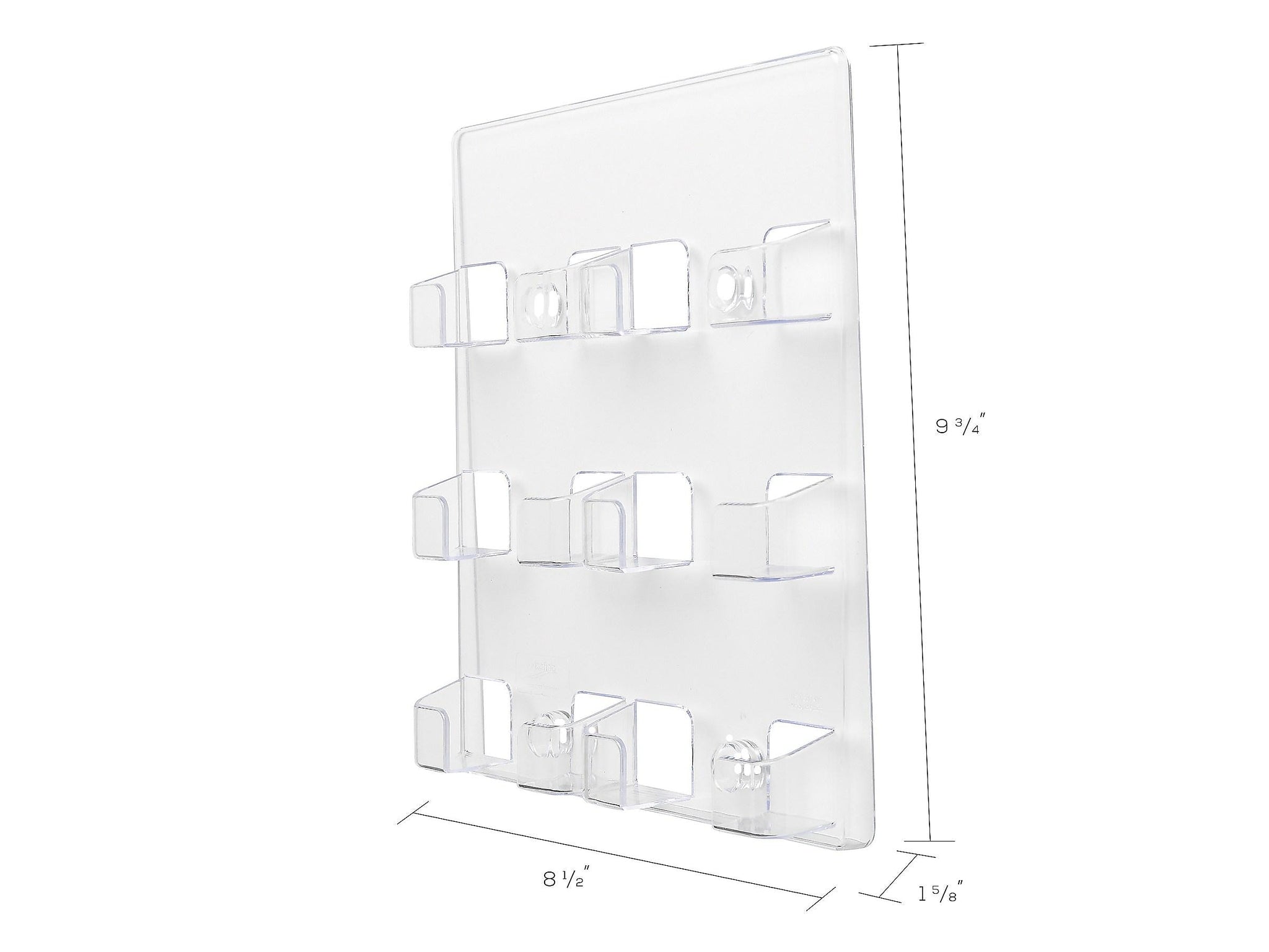 Deflect-O Wall Mounted Card Holders, Clear