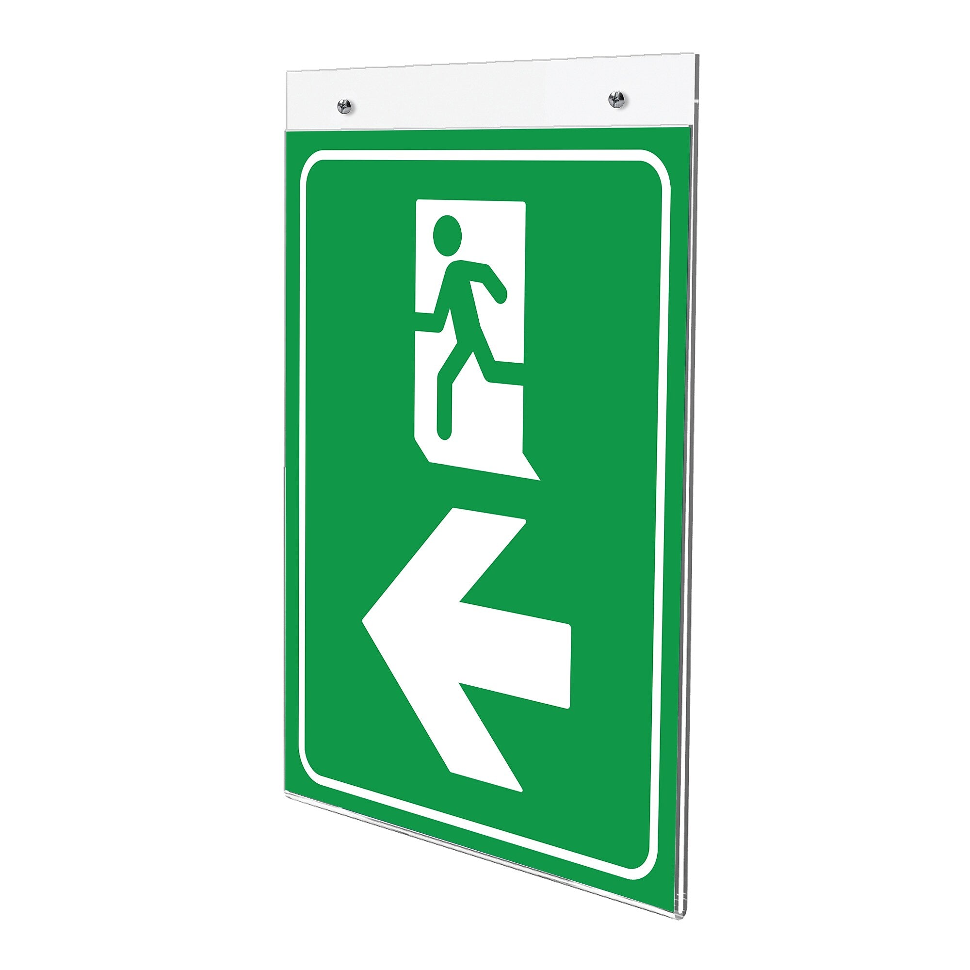Deflecto Anti-Glare Wall Mount Sign Holder, 8.5