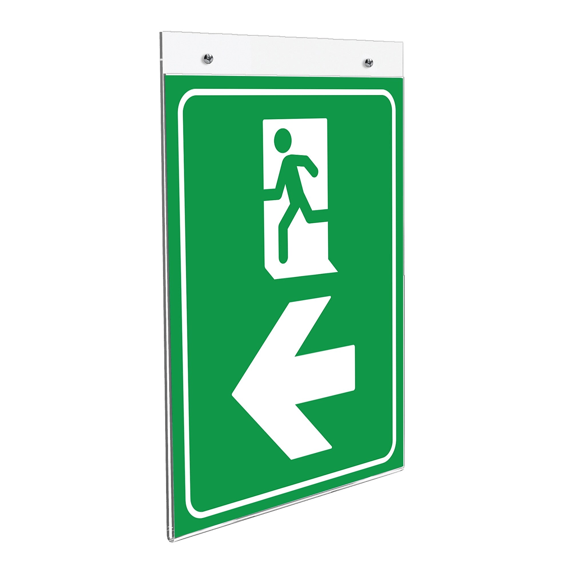 Deflecto Anti-Glare Wall Mount Sign Holder, 8.5
