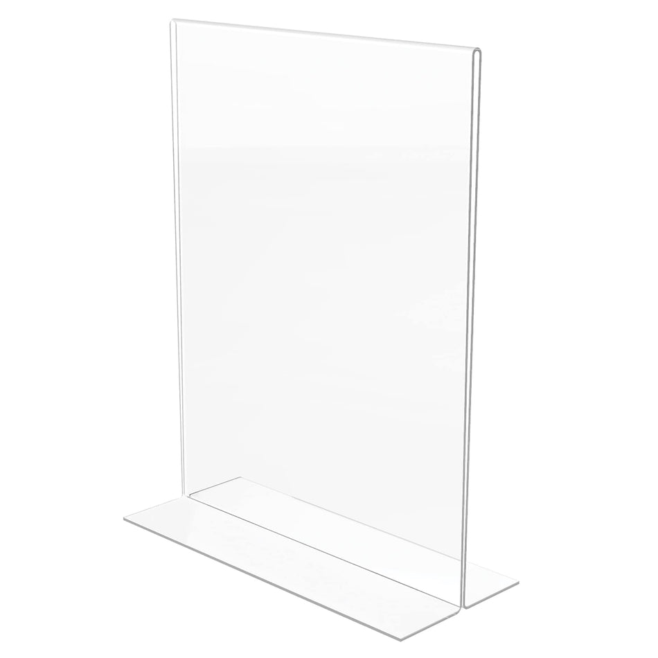 Deflecto Classic Image Double-Sided Sign Holder, 8.5" x 11", Clear Plastic