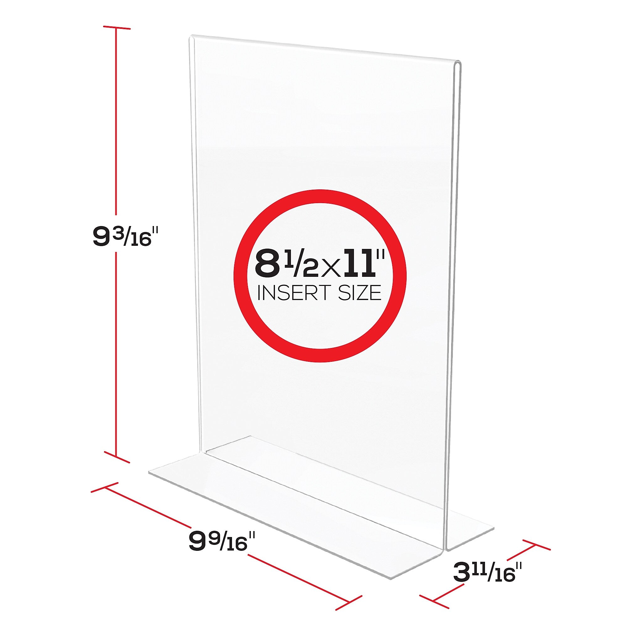 Deflecto Classic Image Double-Sided Sign Holder, 8.5