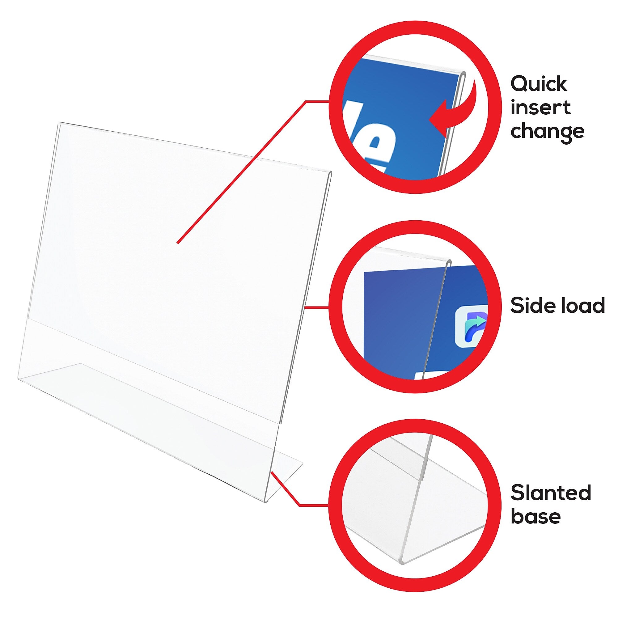 Deflecto Classic Image Sign Holder, 11