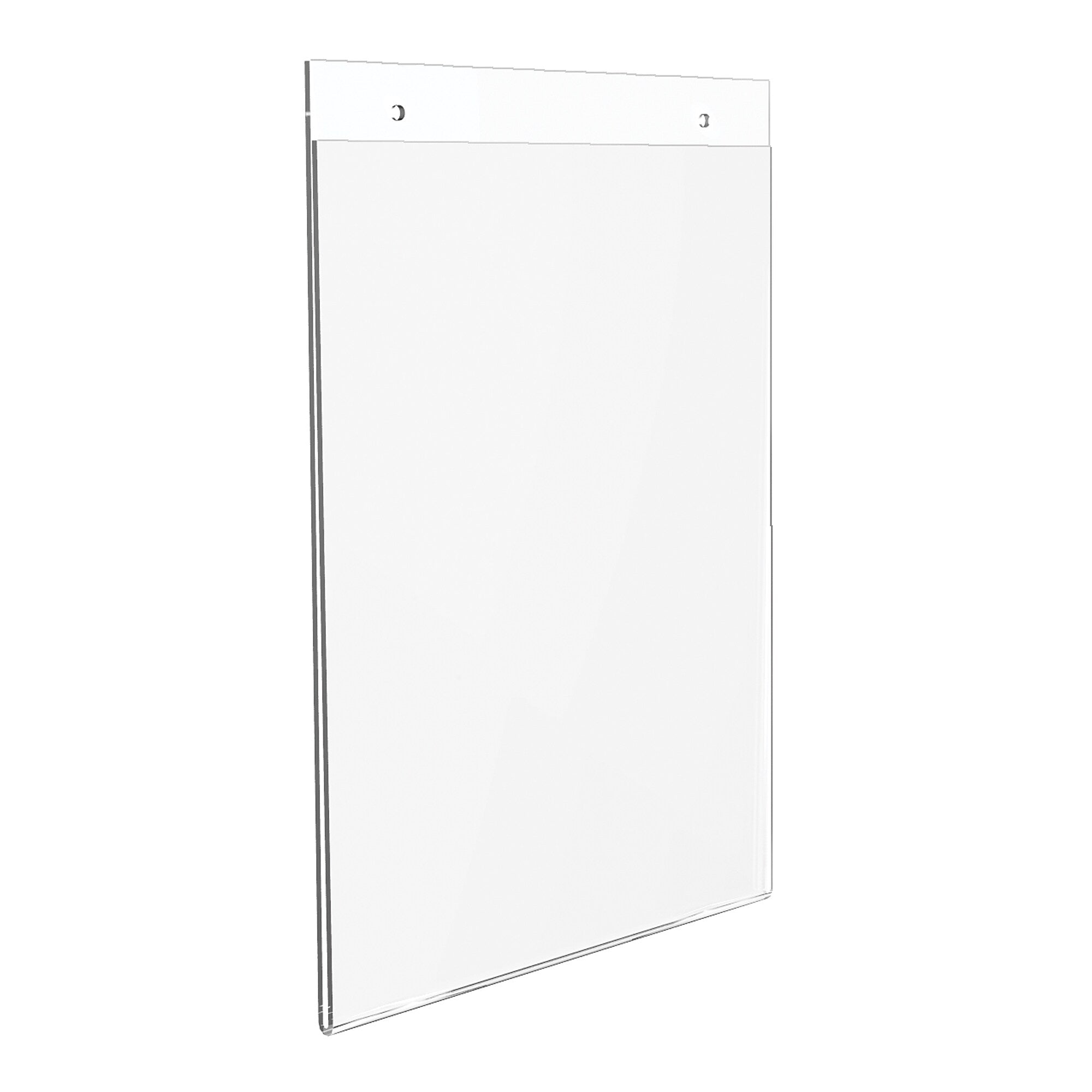 Deflecto Classic Image Wall Mount Sign Holder, Clear Plastic