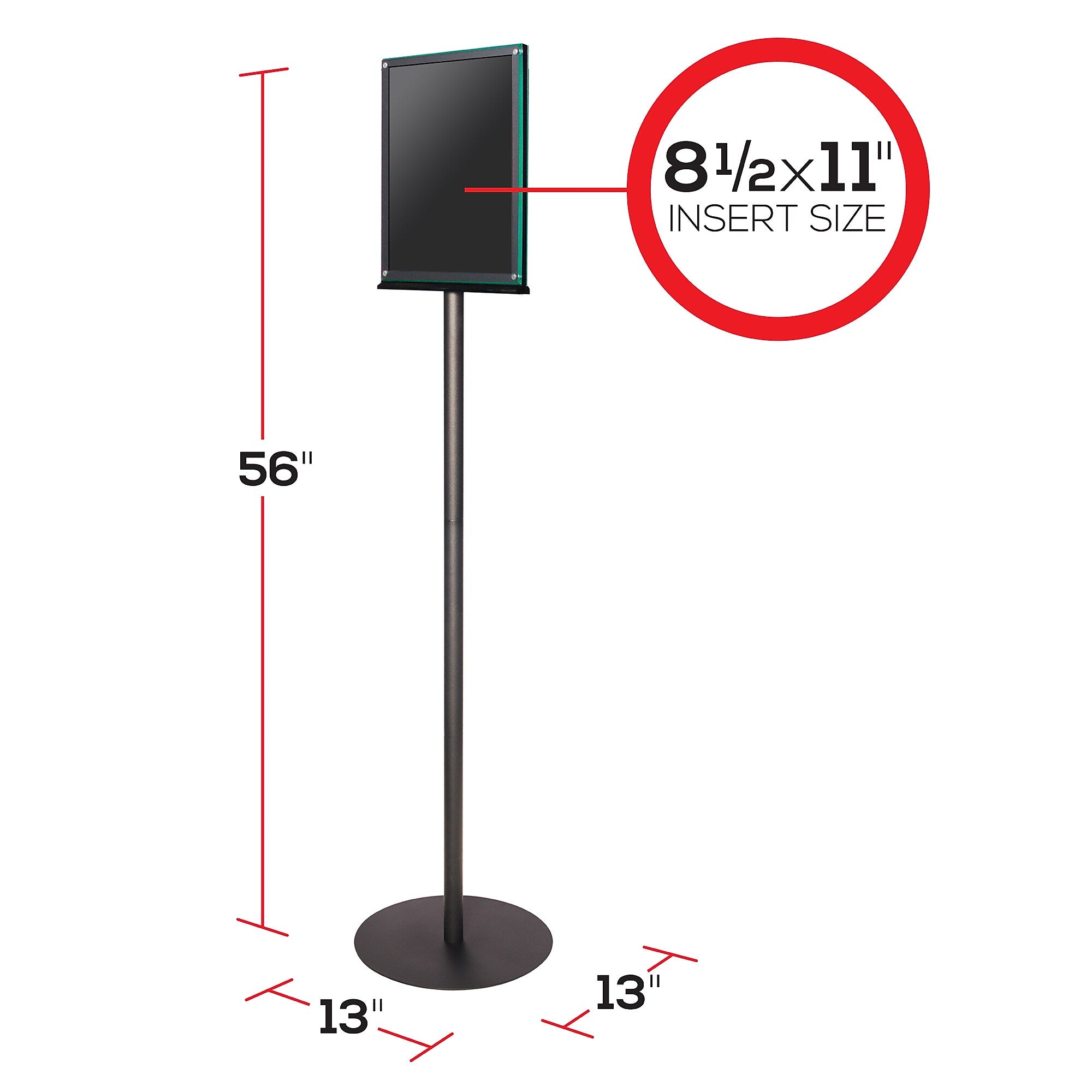 Deflecto Sign Holder, 8.5
