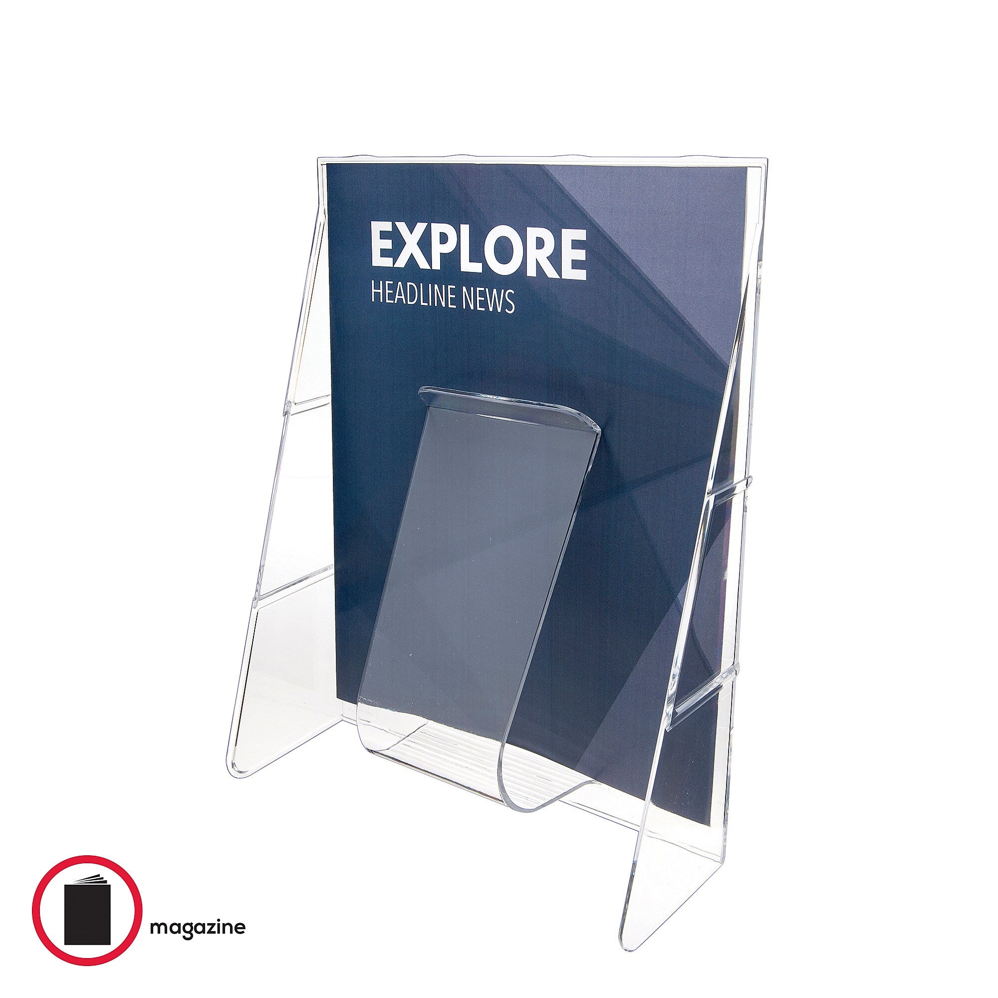 Deflecto Stand-Tall Literature Holder, 8.2