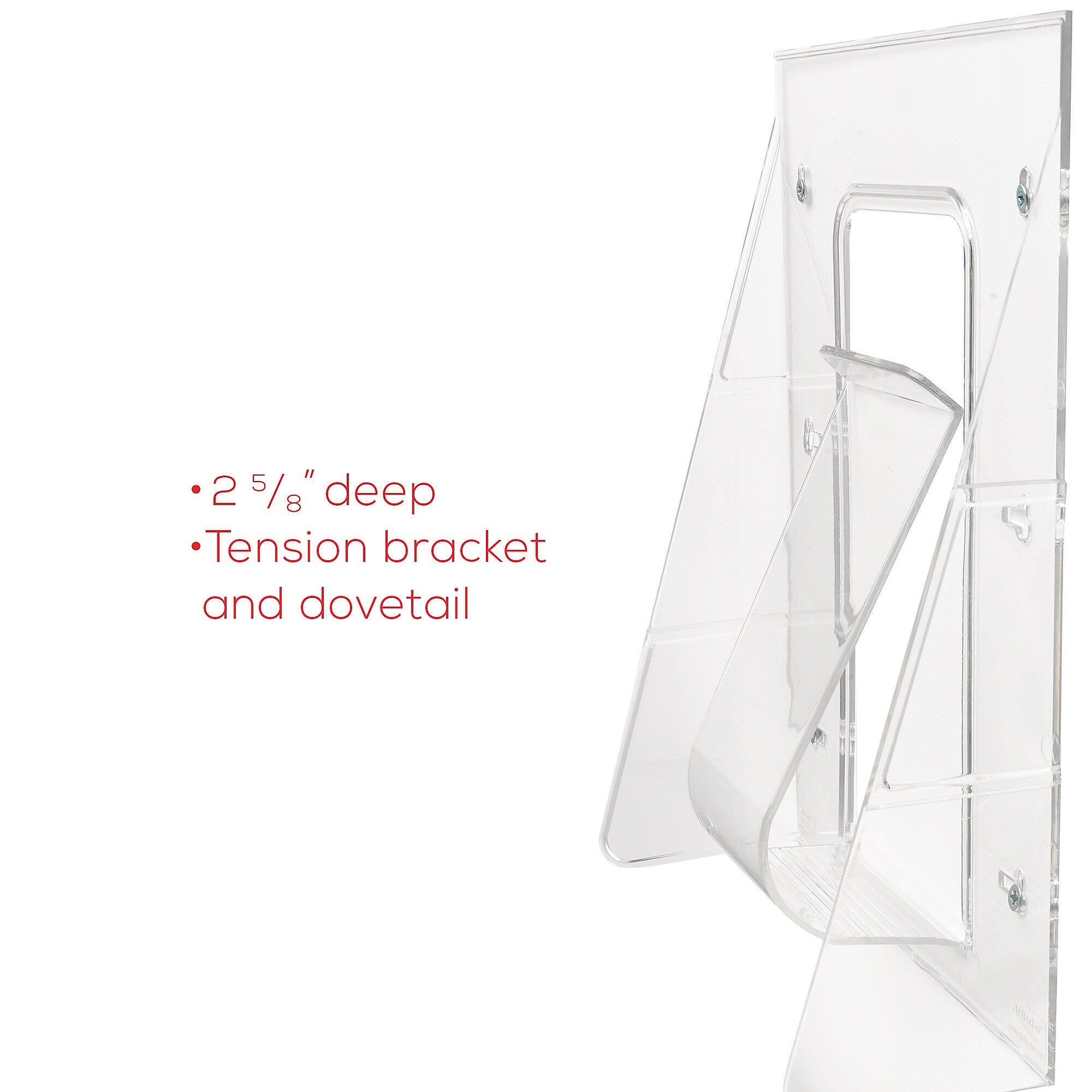 Deflecto Stand-Tall Literature Holder, 8.2