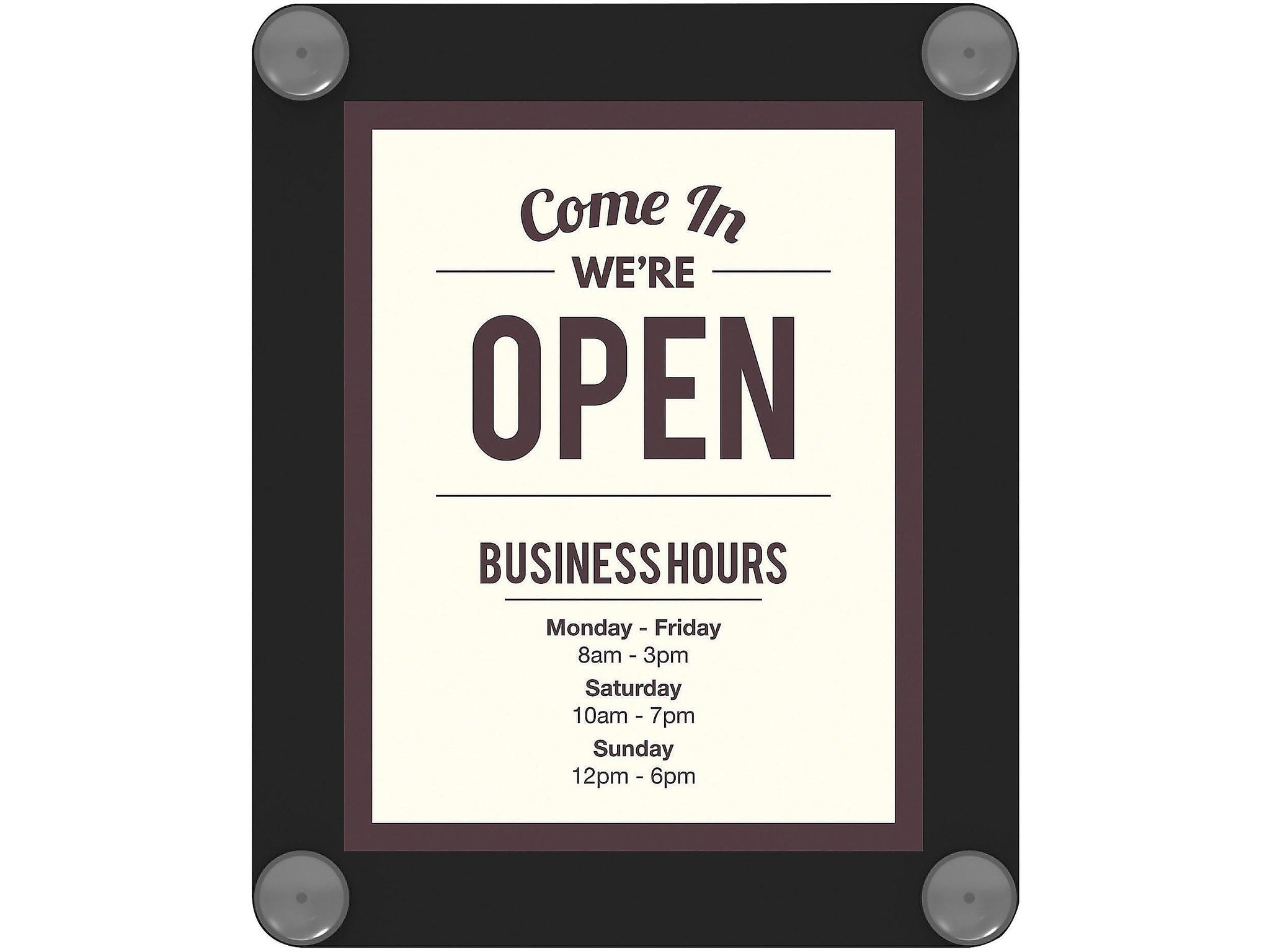 Deflecto® Window Display Sign Holder, 8.5