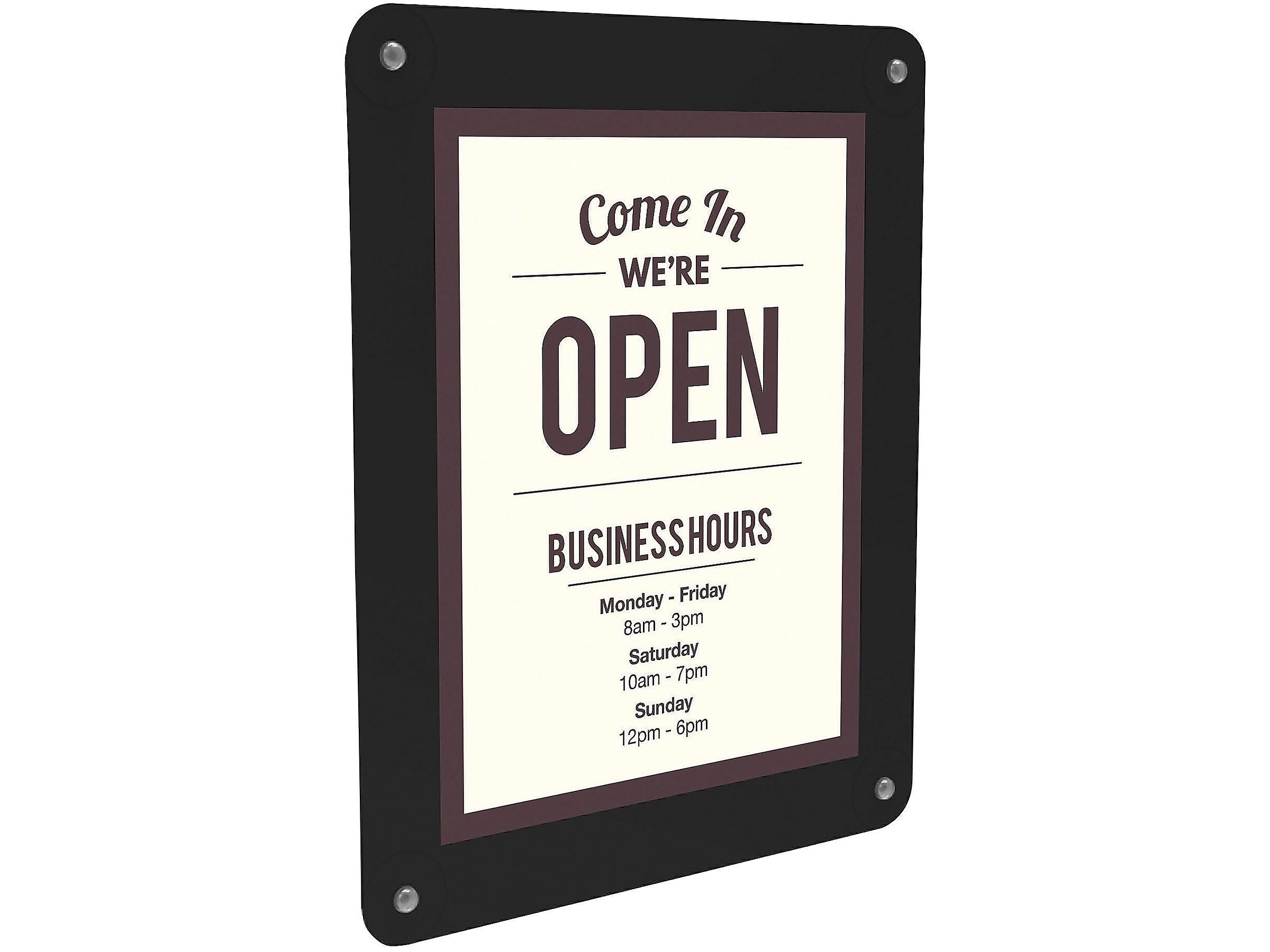 Deflecto® Window Display Sign Holder, 8.5