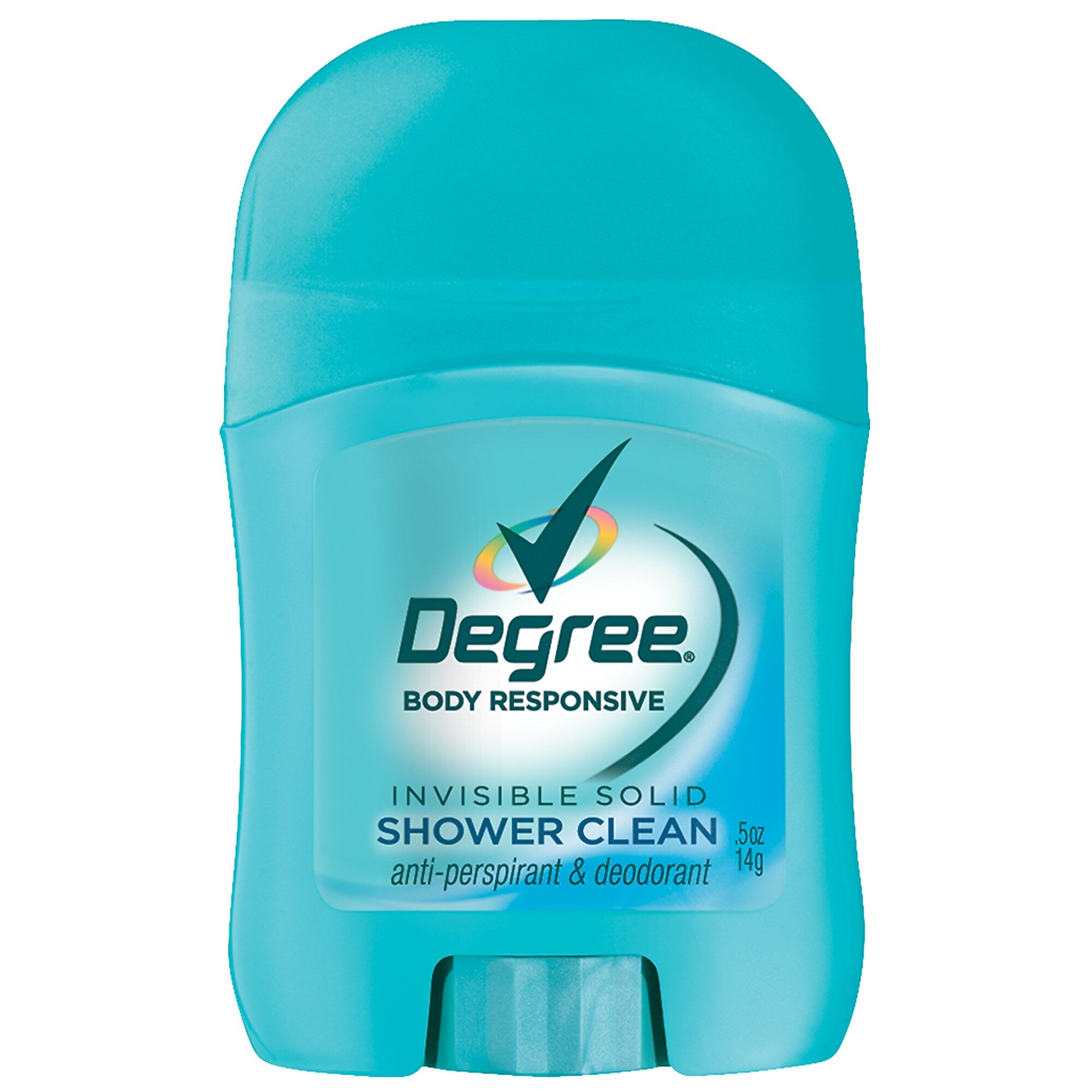 Degree Invisible Solid Anti-Perspirant & Deodorant, Shower Clean, 0.5 oz., 36/Carton