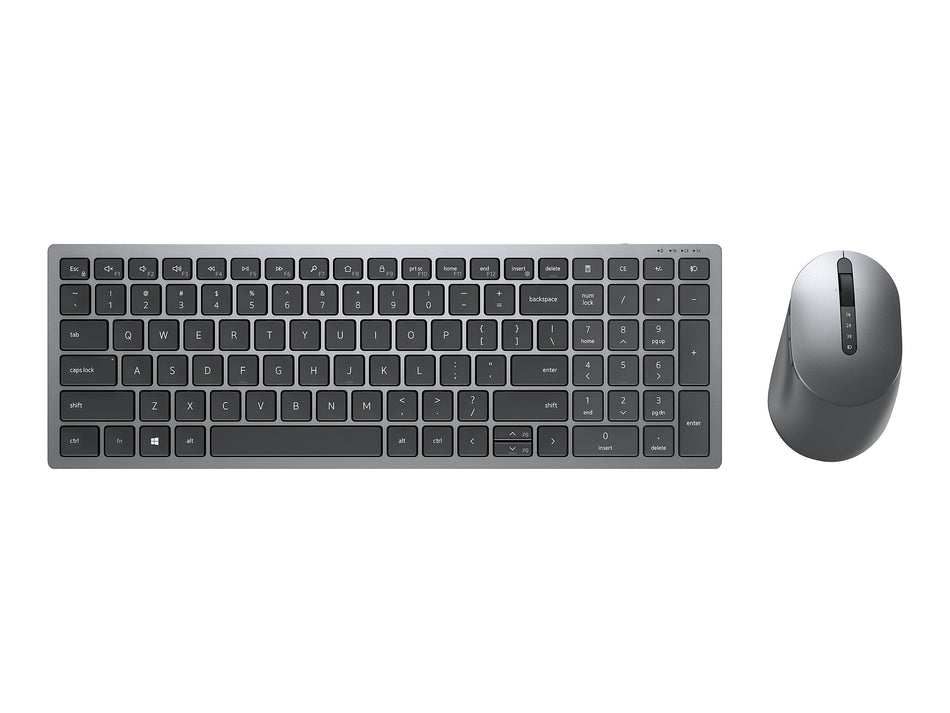 Dell Multi-Device Wireless Keyboard and Combo Optical Mouse, Gray