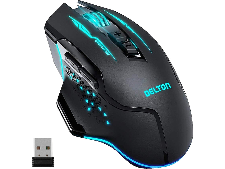 Delton G37 Wireless Optical Gaming Mouse, Black