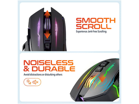 Delton G37 Wireless Optical Gaming Mouse, Black