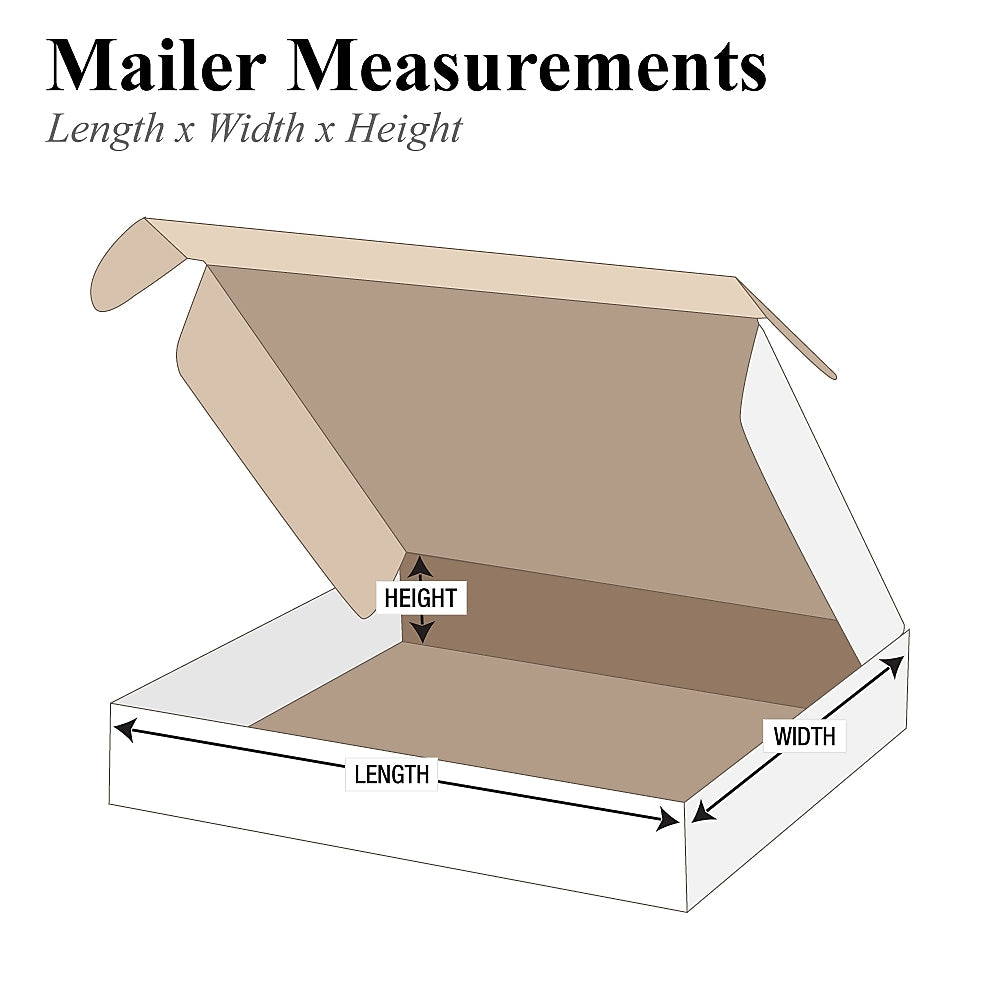 Deluxe Literature Mailer, 14" x 10" x 3", White, 50/Bundle