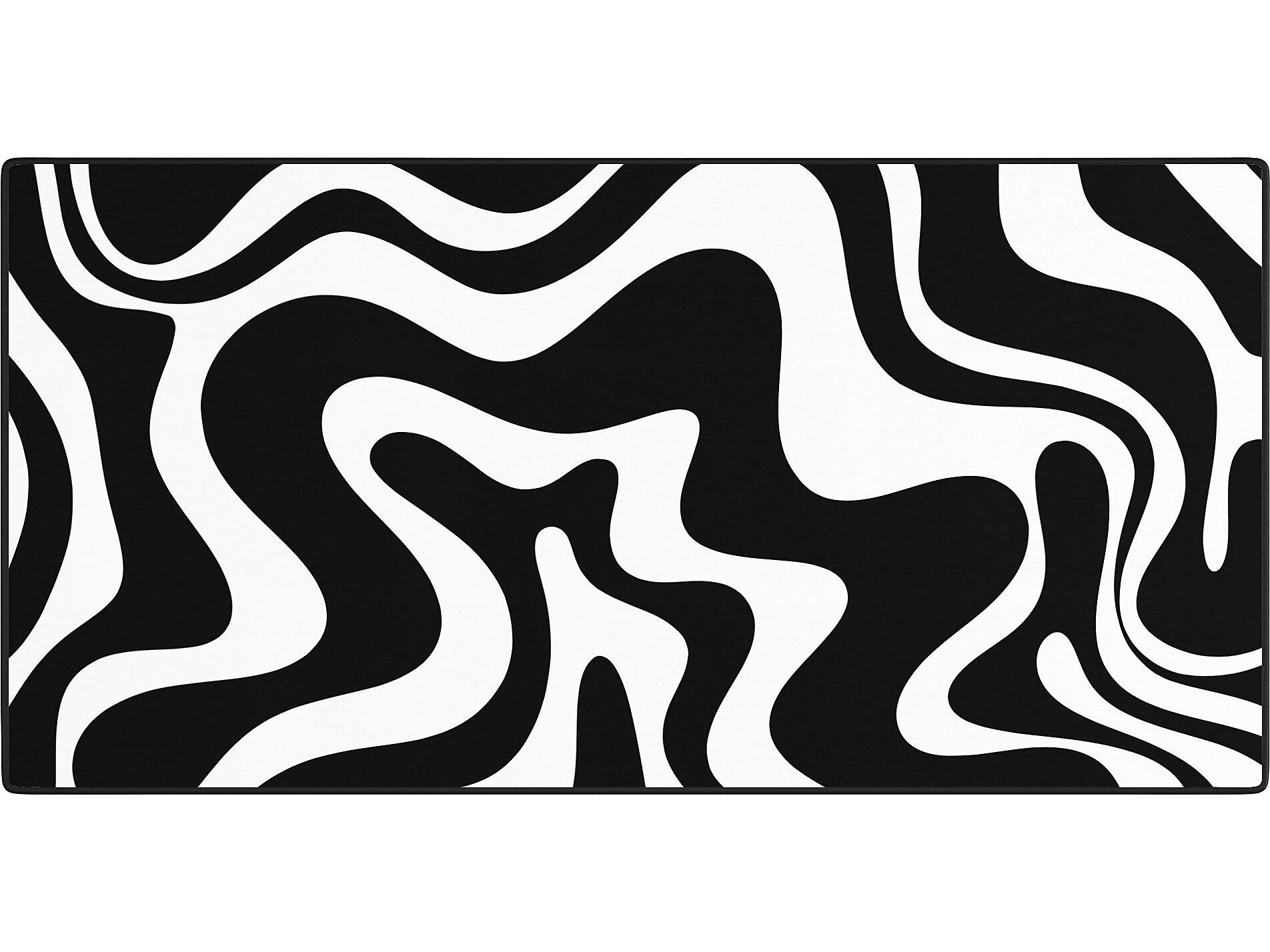 DENY Designs Liquid Swirl Abstract Pattern by Kierkegaard Design Studio Anti-Slip Polyester Desk Pad, 15.5