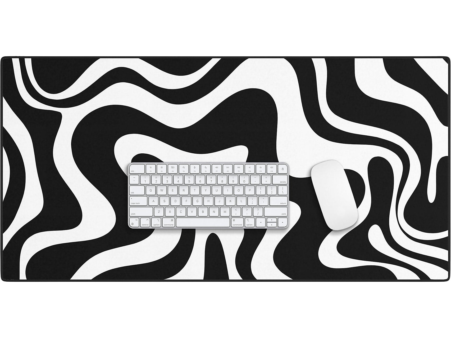 DENY Designs Liquid Swirl Abstract Pattern by Kierkegaard Design Studio Anti-Slip Polyester Desk Pad, 15.5