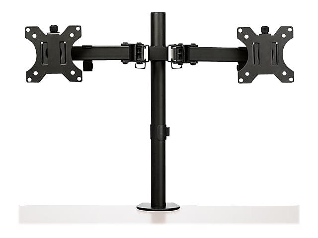 Desk Mount Dual Monitor Arm - Ergonomic VESA Compatible Mount for up to 32 inch Display - Desk Clamp / Grommet - Articulating