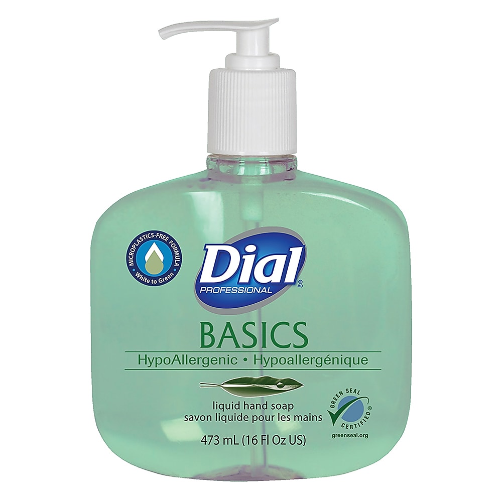 Dial Basics Liquid Hand Soap, 12/Carton